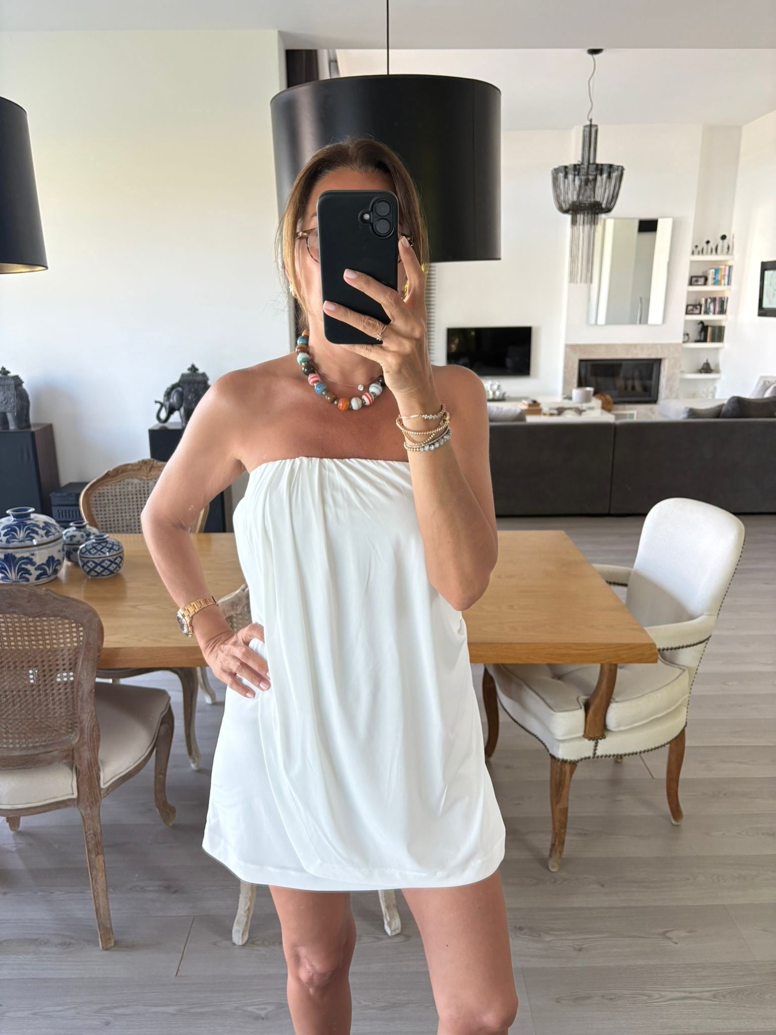 Büzgülü Mini Elbise