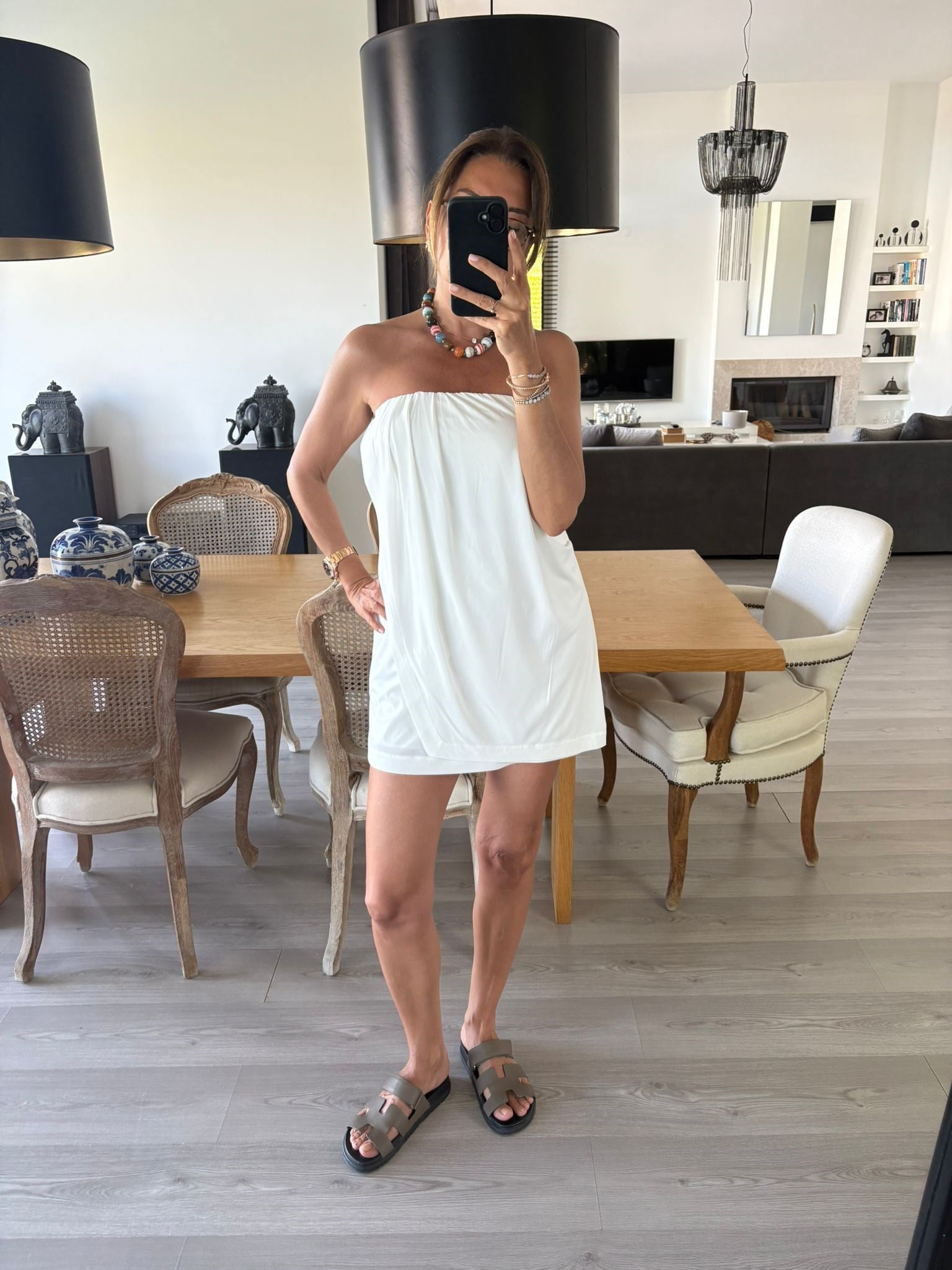Büzgülü Mini Elbise