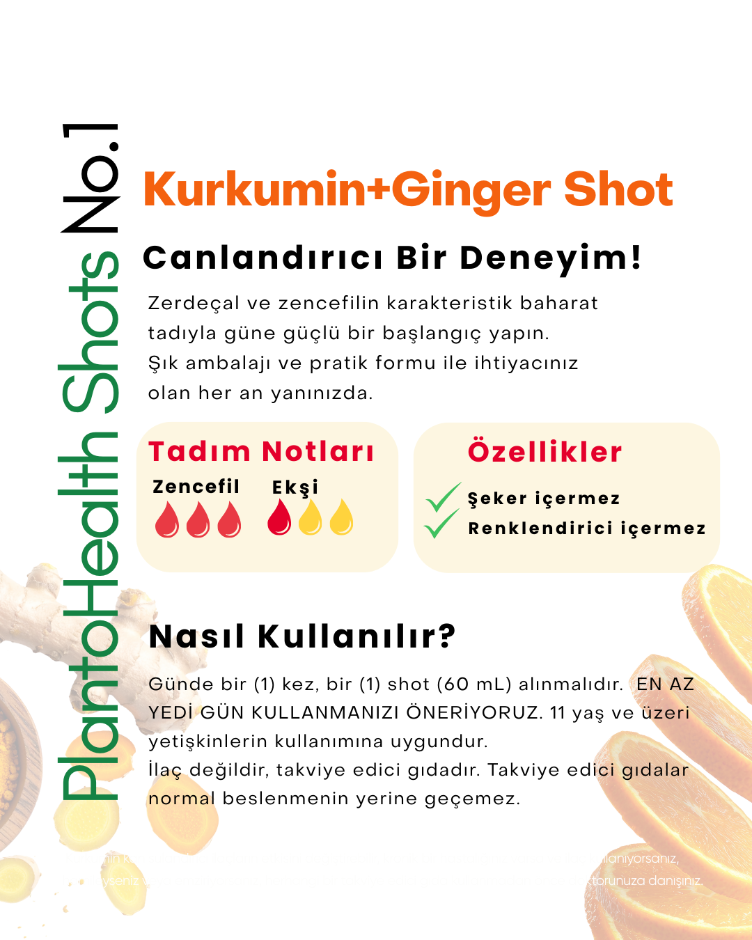 PlantoHealth No.1 Kurkumin+Ginger Shot,PlantoHealth