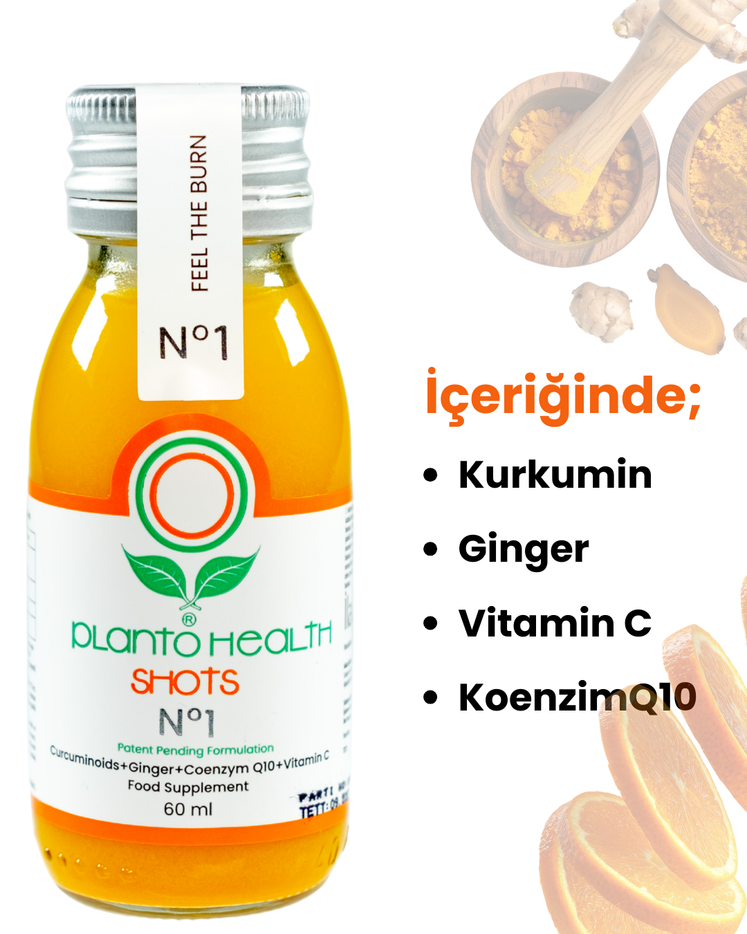 PlantoHealth No.1 Kurkumin+Ginger Shot,PlantoHealth
