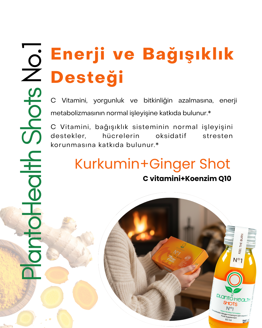 PlantoHealth No.1 Kurkumin+Ginger Shot,PlantoHealth