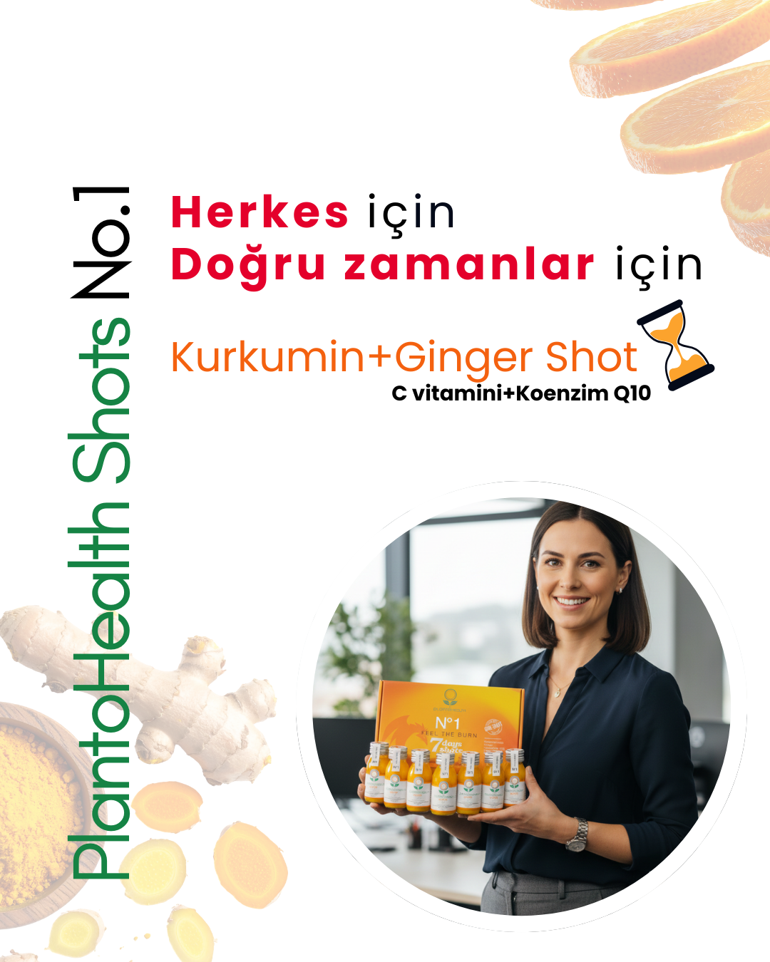 PlantoHealth No.1 Kurkumin+Ginger Shot-AVANTAJLI PAKET,PlantoHealth