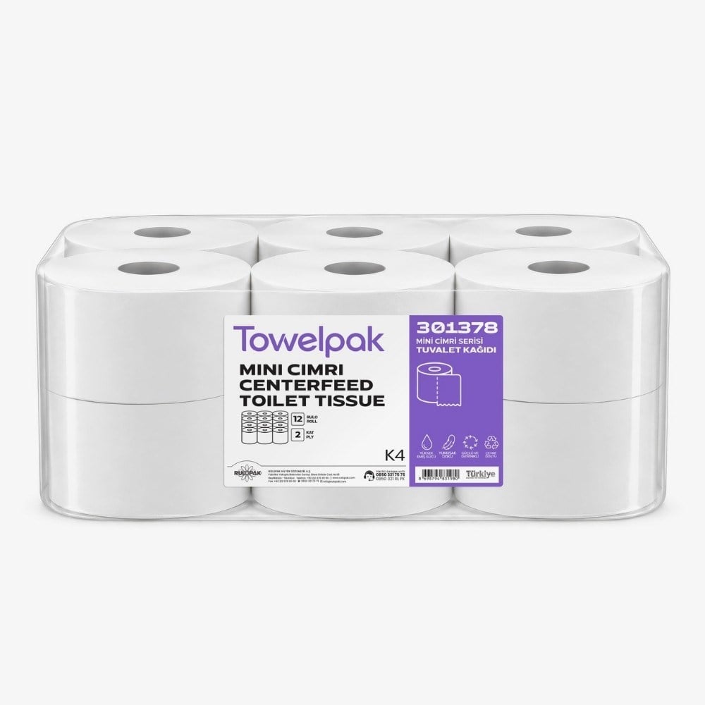 301378 Towelpak Mini Cimri Tuvalet Kağıdı K-4