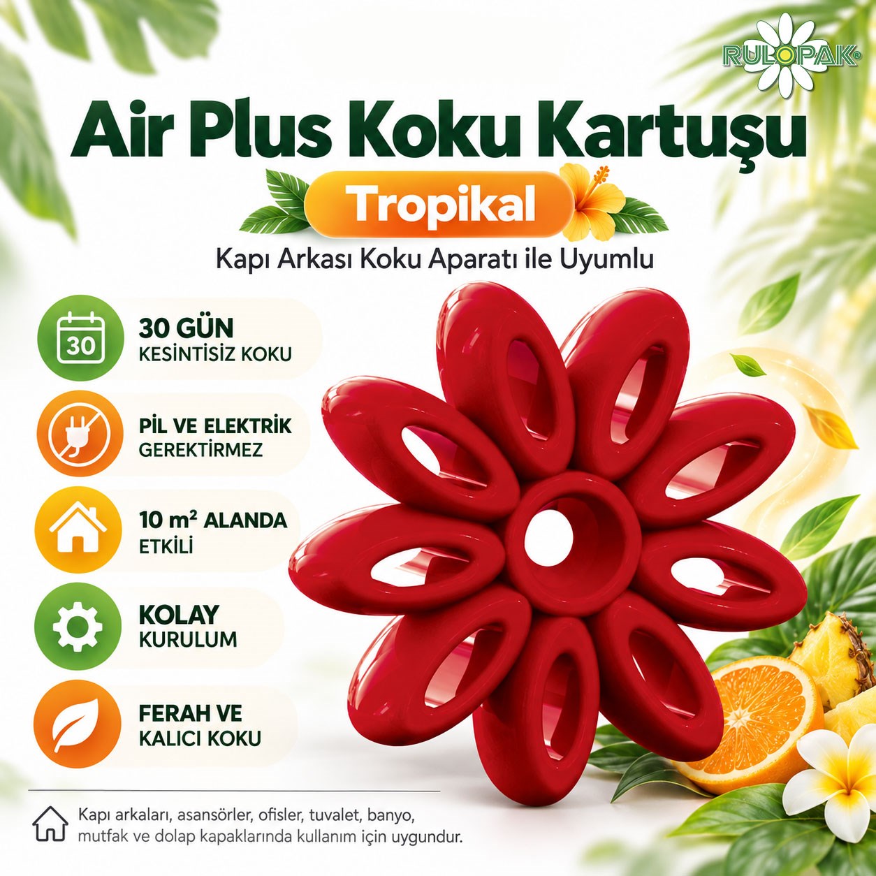 Rulopak Air Plus Koku Kartuşu Tropikal