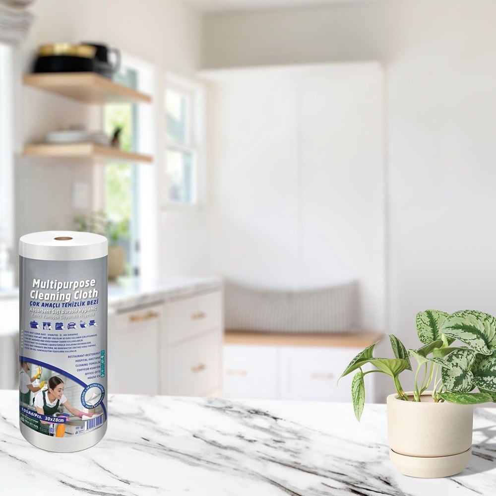 Rulopak Çok Amaçlı Temizlik Bezi 1 Rulo 100 Yaprak 