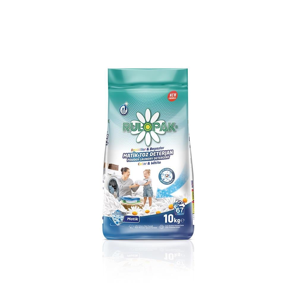 Rulopak Elde Yıkama Renkli Ve Beyazlar İçin Toz Çamaşır Deterjanı 10 KG