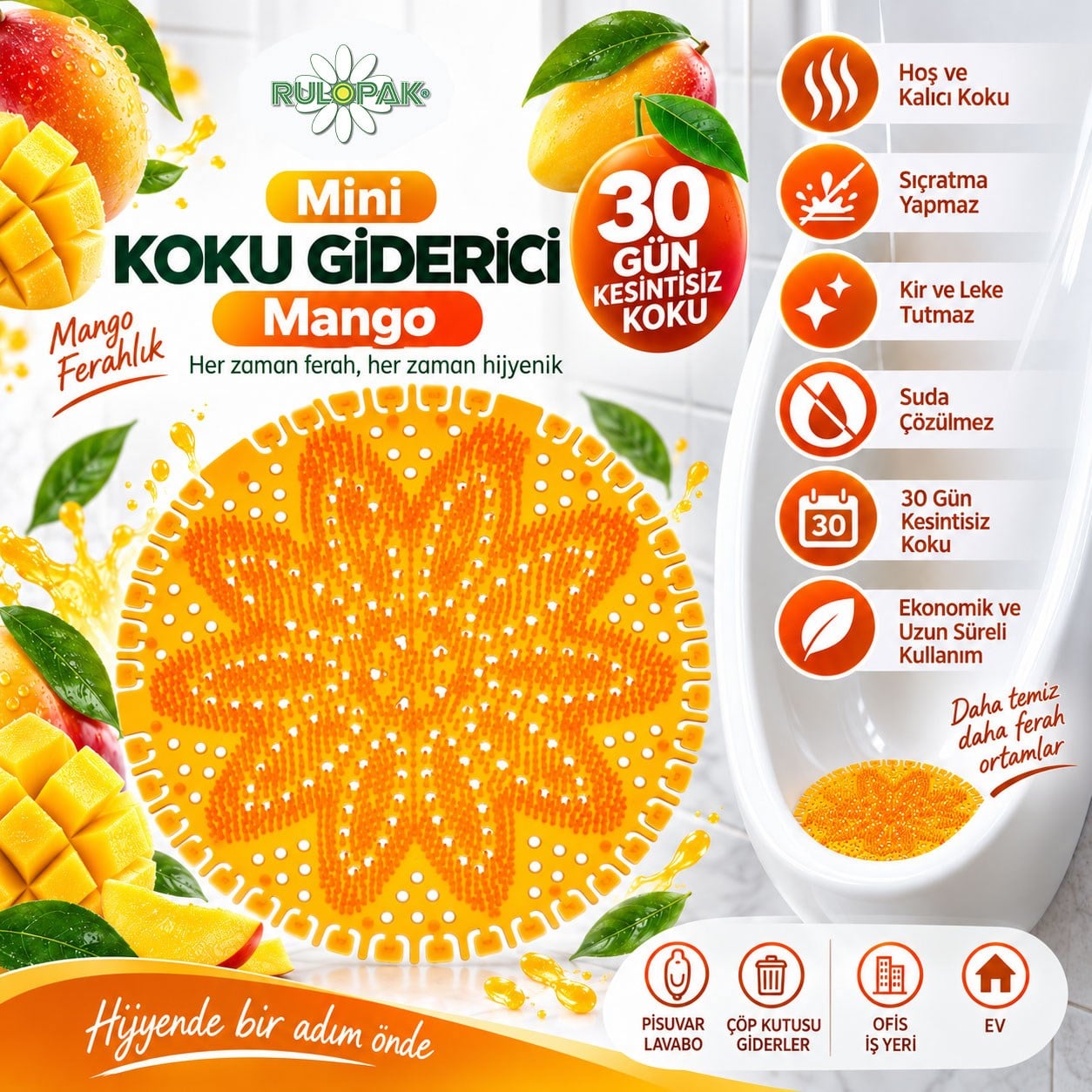 Rulopak Mini Koku Giderici Mango