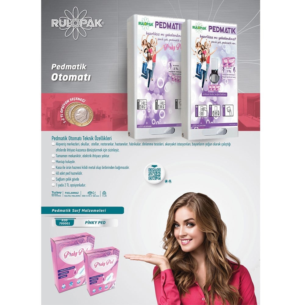 Rulopak Pedmatik Otomat Pedi 120'li Paket