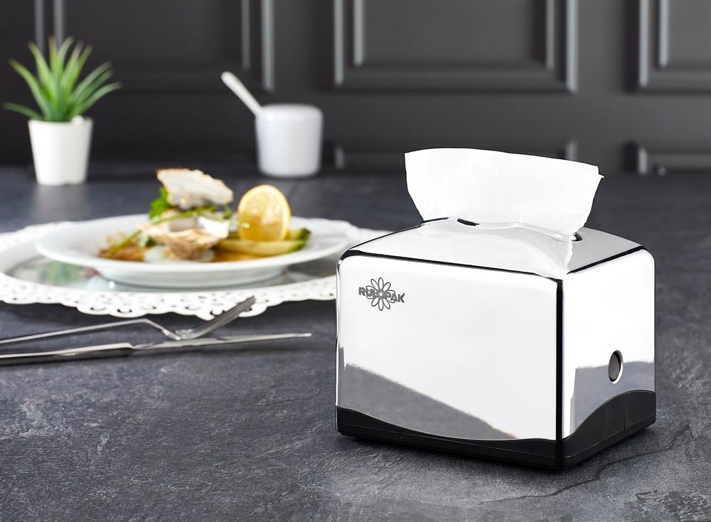 Rulopak Tekçek Mini Peçete Kağıdı Dispenseri Krom