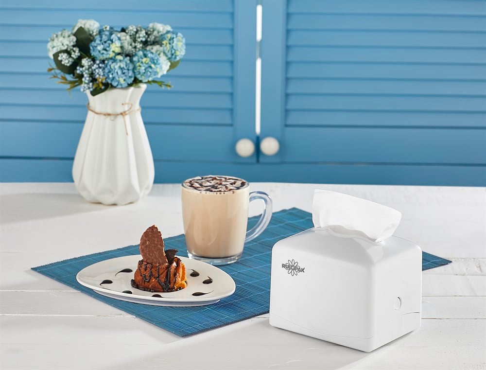 Rulopak Tekçek Mini Peçete Kağıdı Dispenseri Beyaz