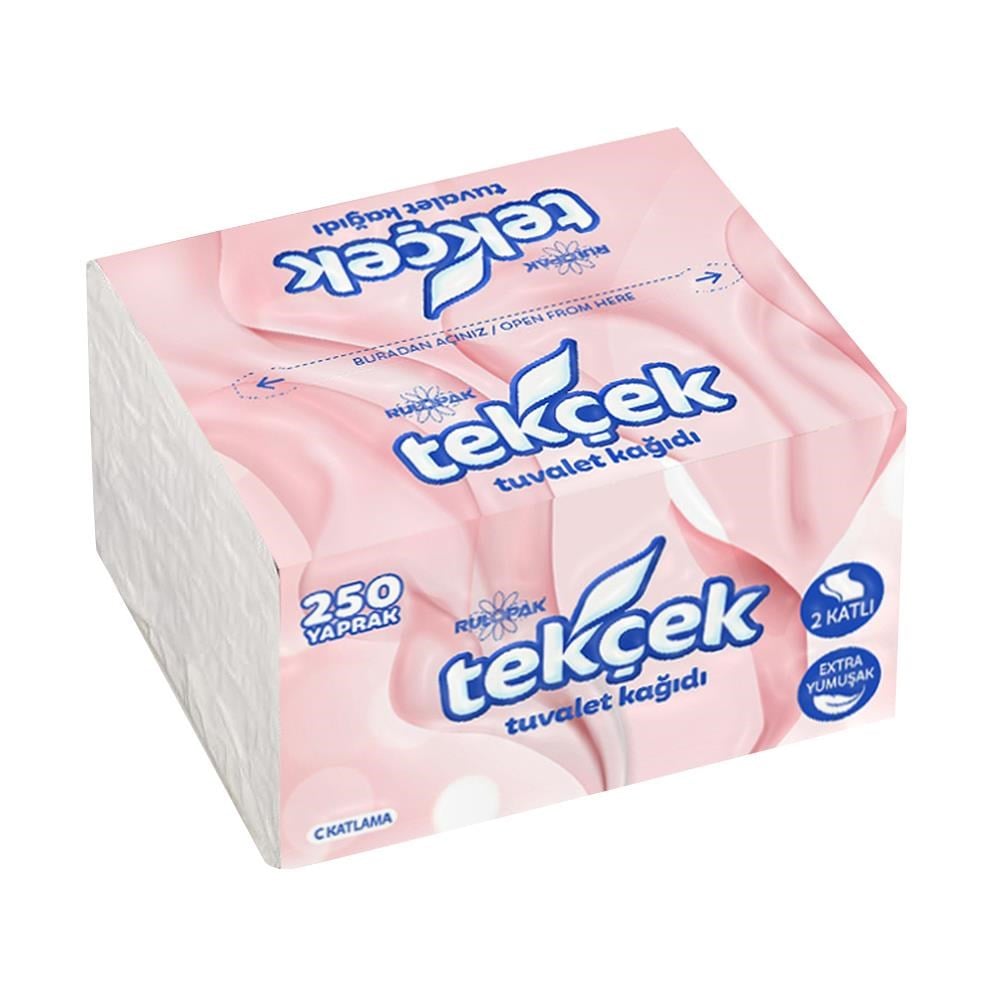 Rulopak Tekçek Tuvalet Kağıdı 2 Katlı 250 Yaprak 24'Lü Paket