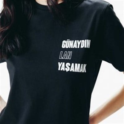GÜNAYDIN LAN YAŞAMAK SİYAH TİŞÖRT