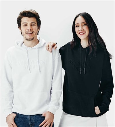 VARSAYALIM YOKUM KAPÜŞONLU BEYAZ SWEATSHIRT