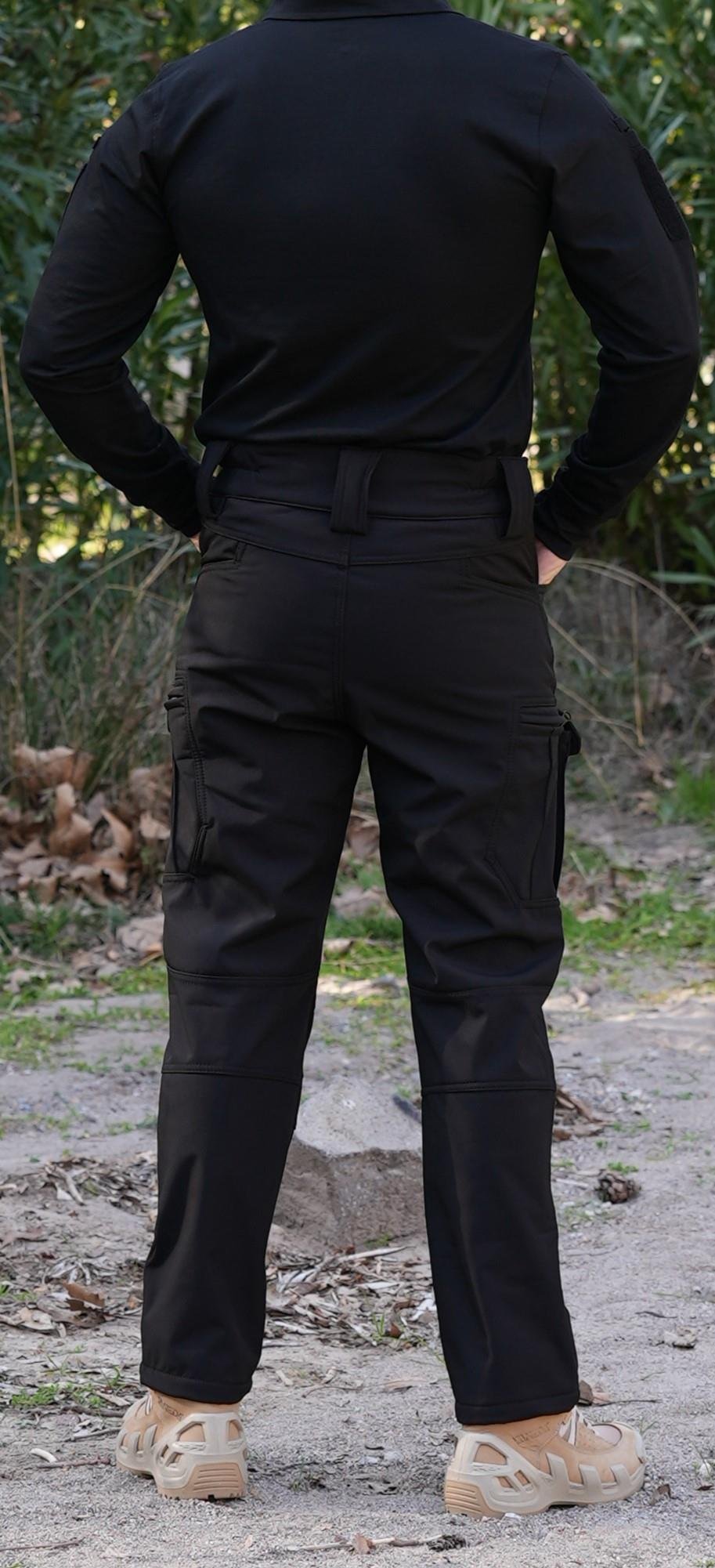 8 Cepli Siyah Softshell Pantolon, Su Geçirmez Kalın Pantolon Siyah | Softshell Pantolon Modelleri Ve Fiyatları | Şimşekoğlu Askeri Malzeme