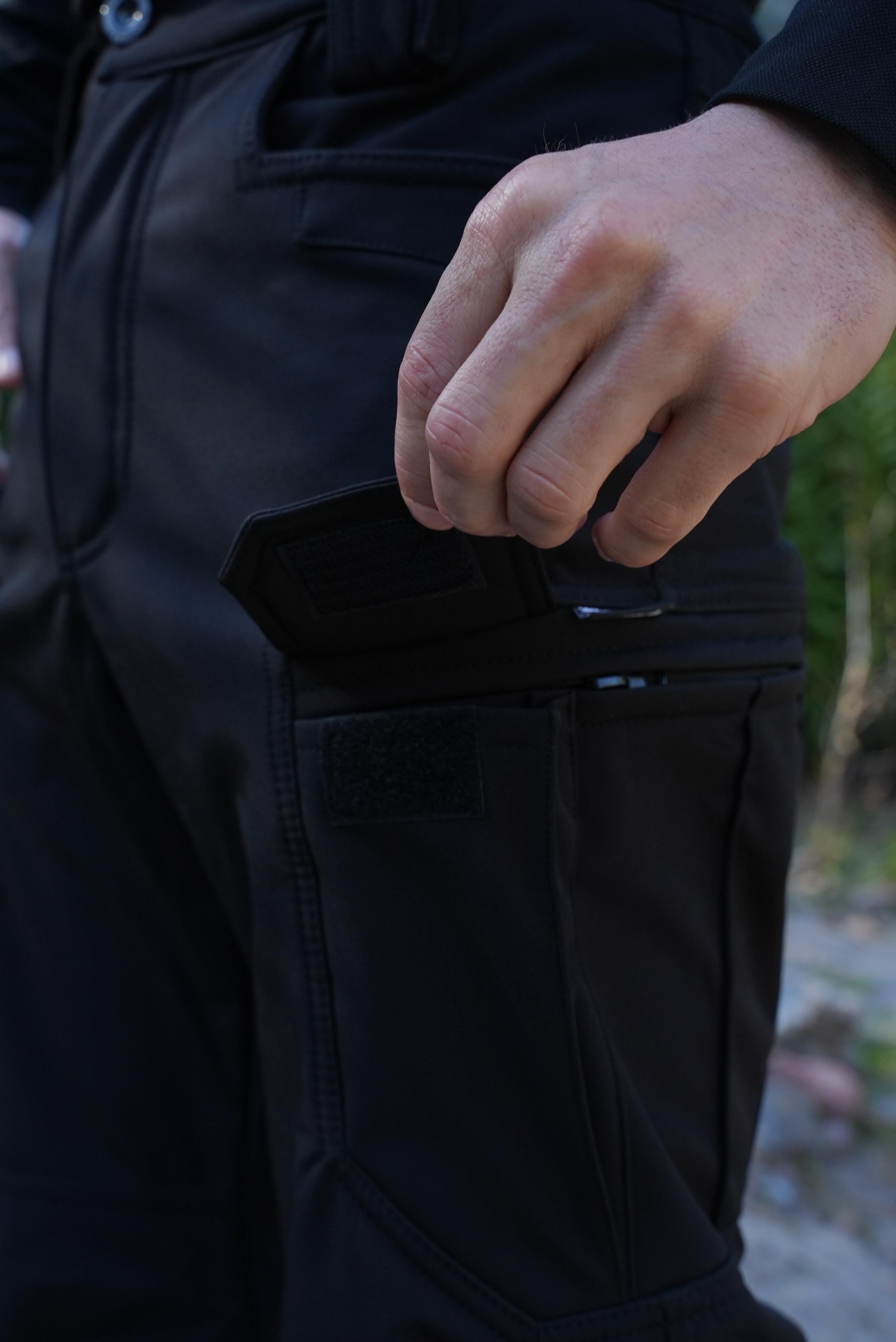 8 Cepli Siyah Softshell Pantolon, Su Geçirmez Kalın Pantolon Siyah | Softshell Pantolon Modelleri Ve Fiyatları | Şimşekoğlu Askeri Malzeme
