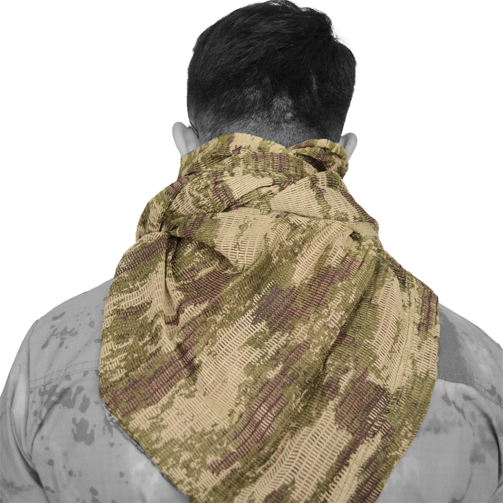 Askeri Şal Piyade Kamuflaj Fileli Dikdörtgen Puşi Gizlenme Ağı - Wolftrap Tactical