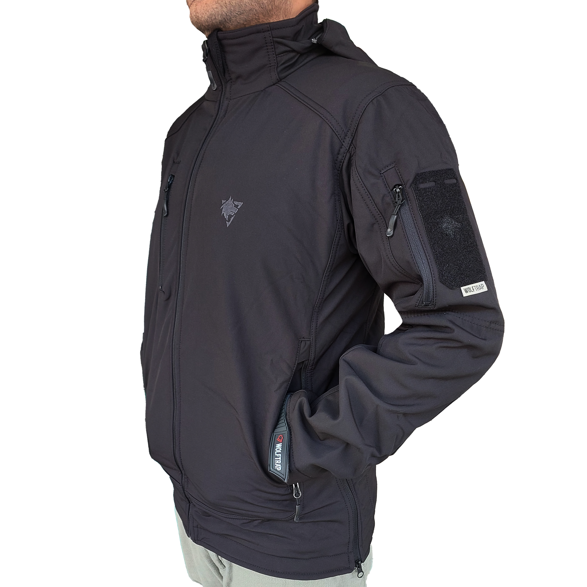 Siyah 5 Cepli Kapüşonlu Softshell Mont | Mont Modelleri Ve Fİyatları | Şimşekoğlu Askeri Malzeme