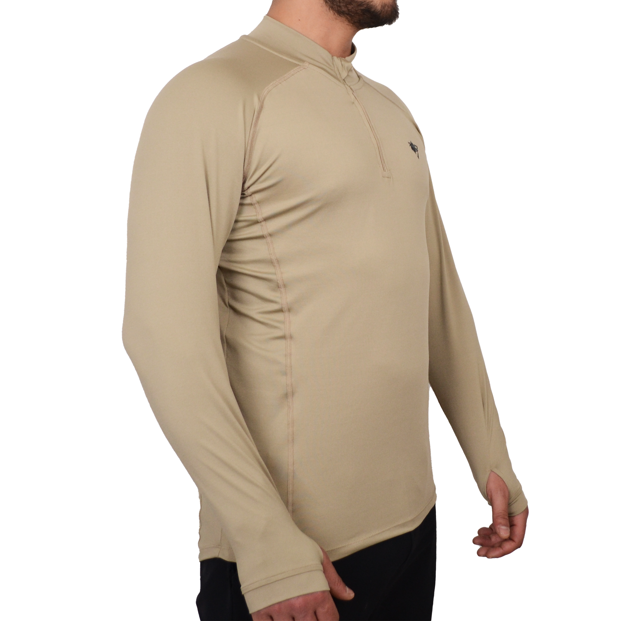 Çeyrek Fermuar Uzun Kollu Sweatshirt, Termal Sweatshirt Kum Rengi, Esnek İç Katman Giysisi | Sweatshirt Modelleri Ve Fiyatları
