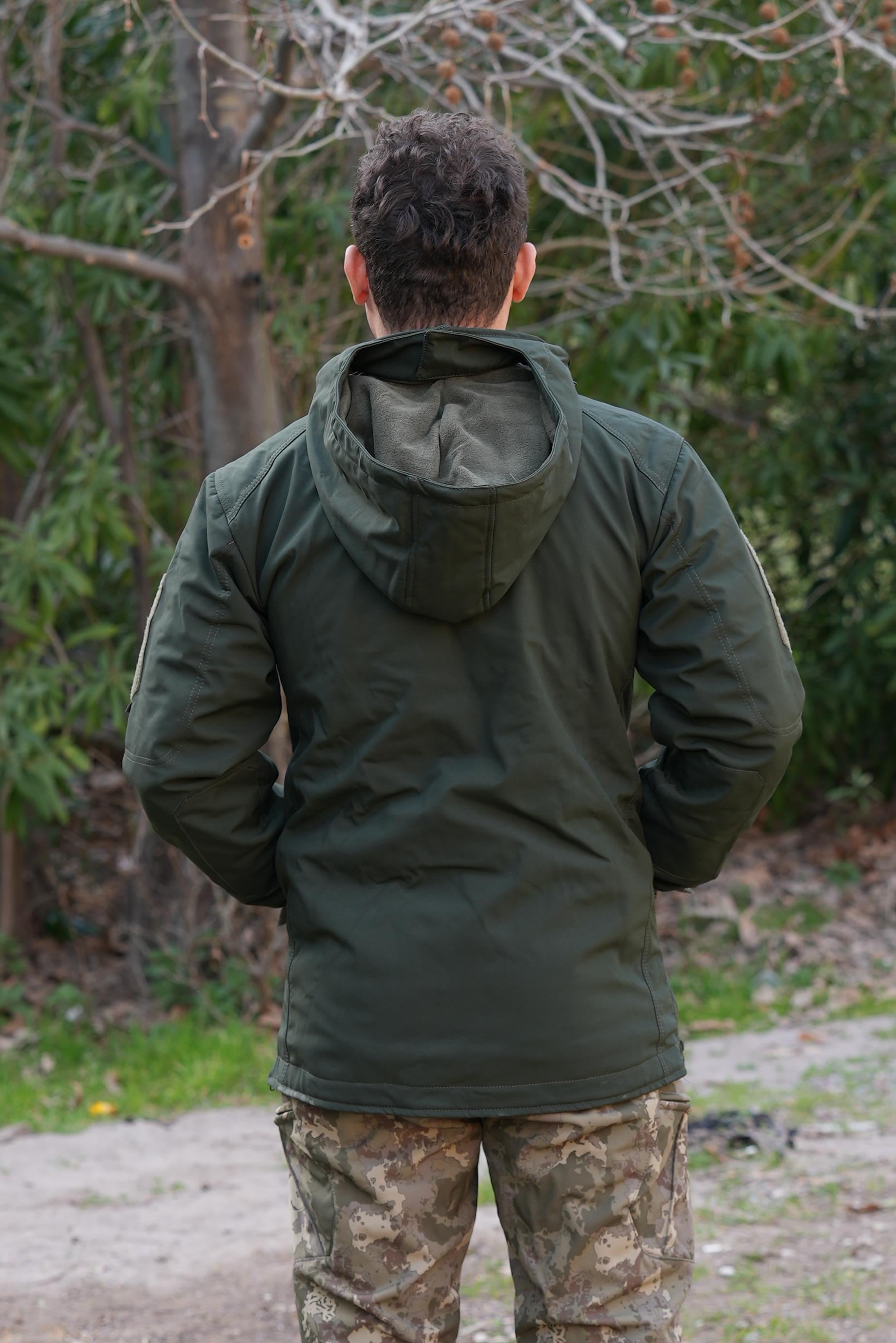 Haki 5 Cepli Kapüşonlu Softshell Soğuk Geçirmez Mont | Mont Modelleri Ve Fİyatları | Şimşekoğlu Askeri Malzeme