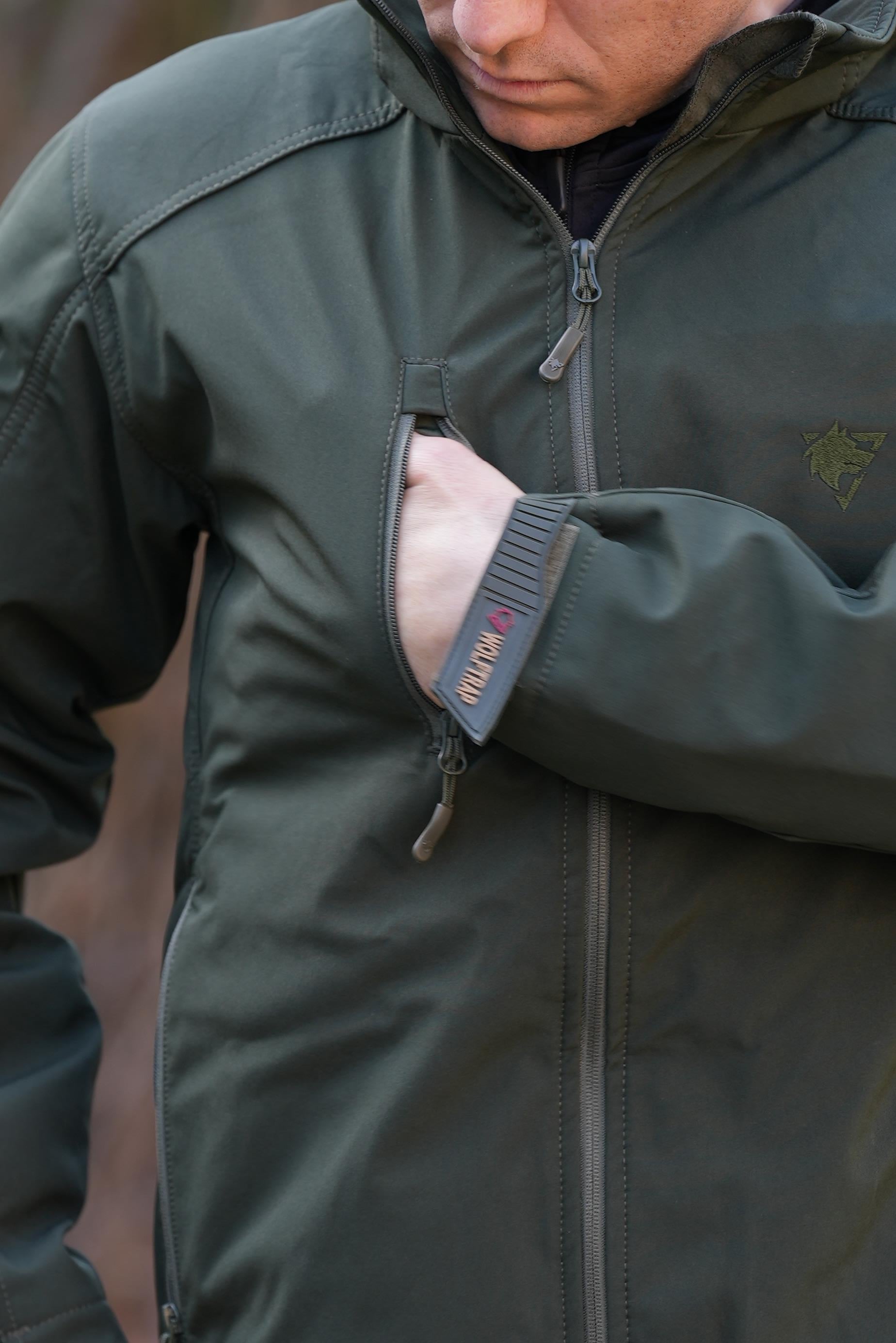 Haki 5 Cepli Kapüşonlu Softshell Soğuk Geçirmez Mont | Mont Modelleri Ve Fİyatları | Şimşekoğlu Askeri Malzeme