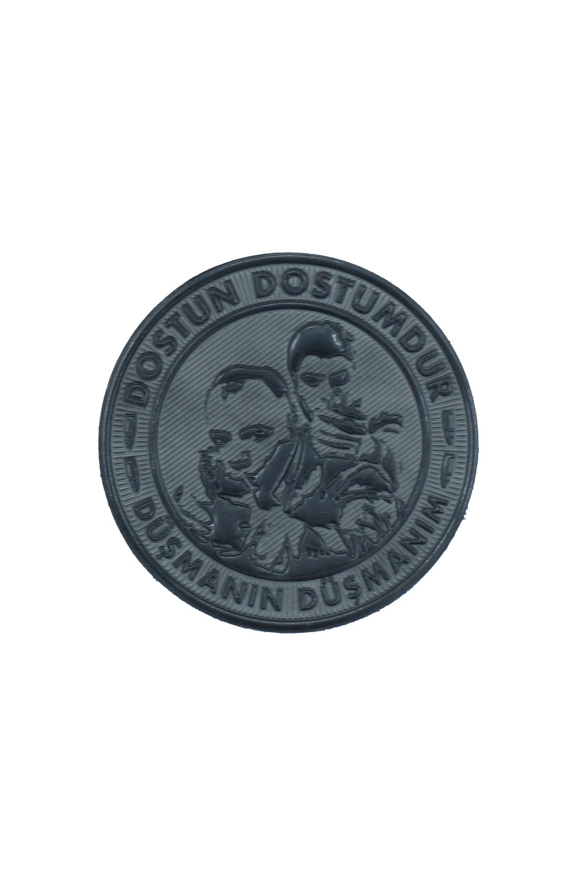 Dostun Dostumdur Düşmanın Düşmanım PVC Arma | Cırtlı Kurtlar Vadisi Patch 7 cm