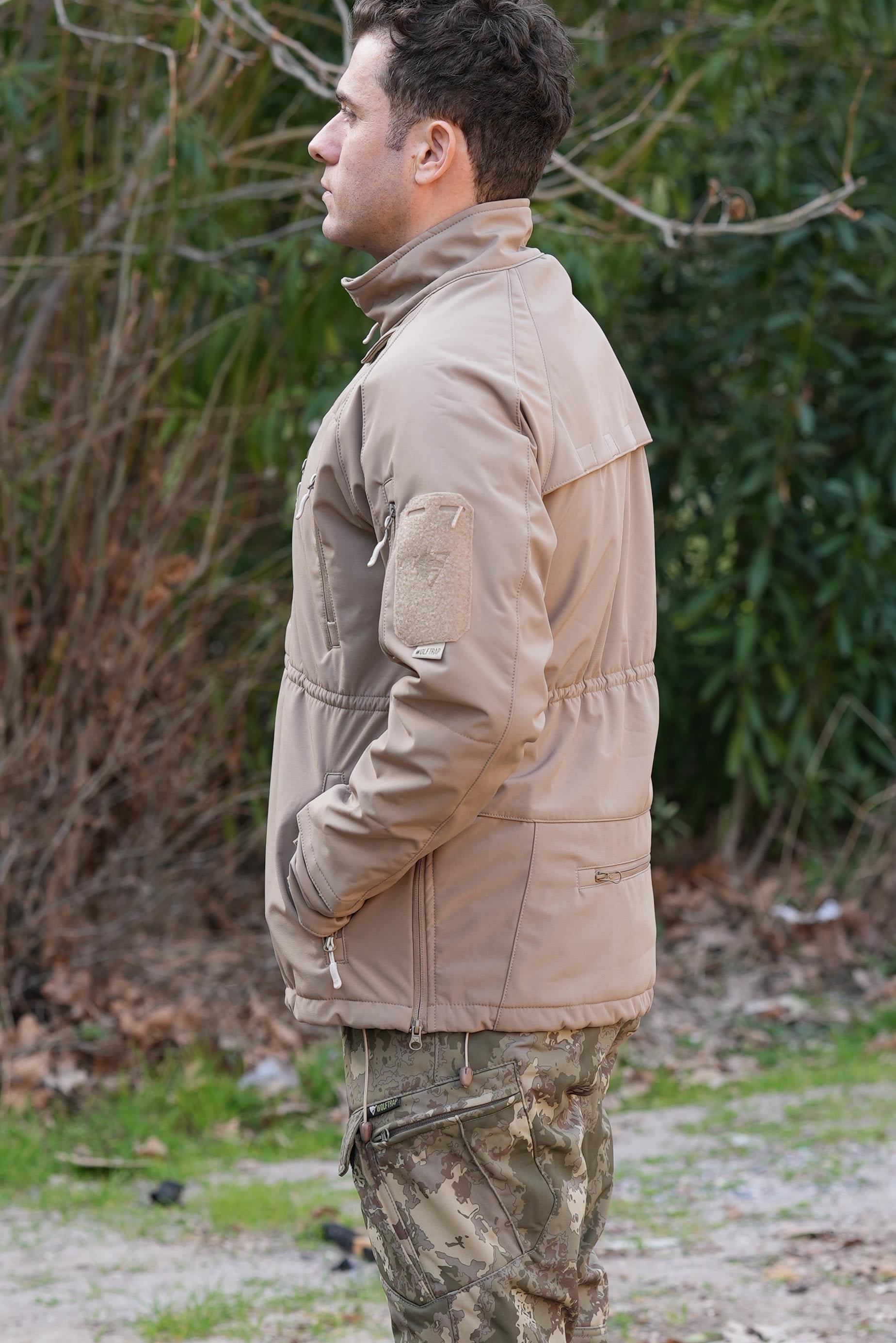 Wolftrap Tactical 11 Cepli Softshell Soğuk Geçirmez Mont Bej | Softshell Mont Modelleri Ve Fİyatları | Şimşekoğlu Askeri Malzeme
