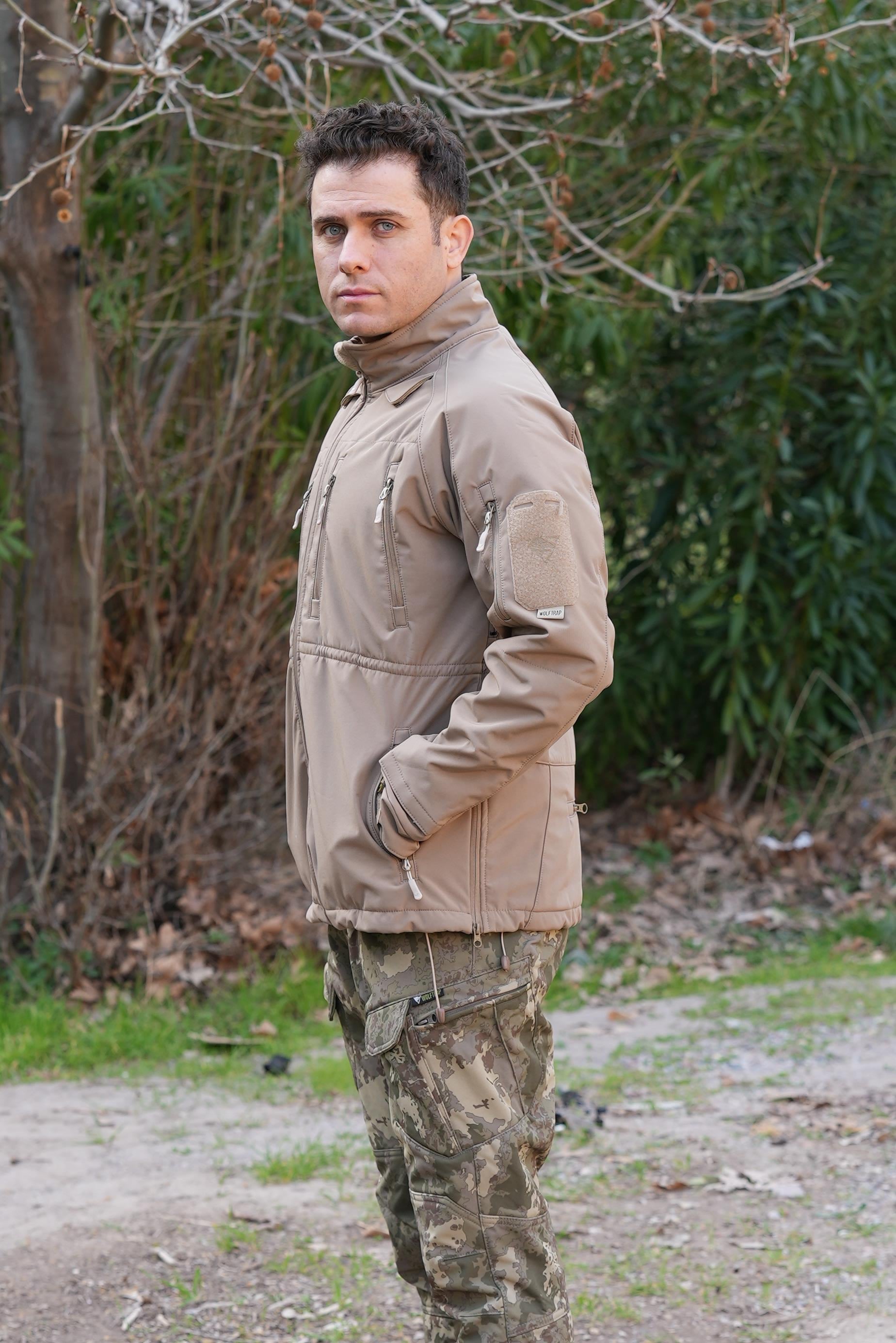 Wolftrap Tactical 11 Cepli Softshell Soğuk Geçirmez Mont Bej | Softshell Mont Modelleri Ve Fİyatları | Şimşekoğlu Askeri Malzeme