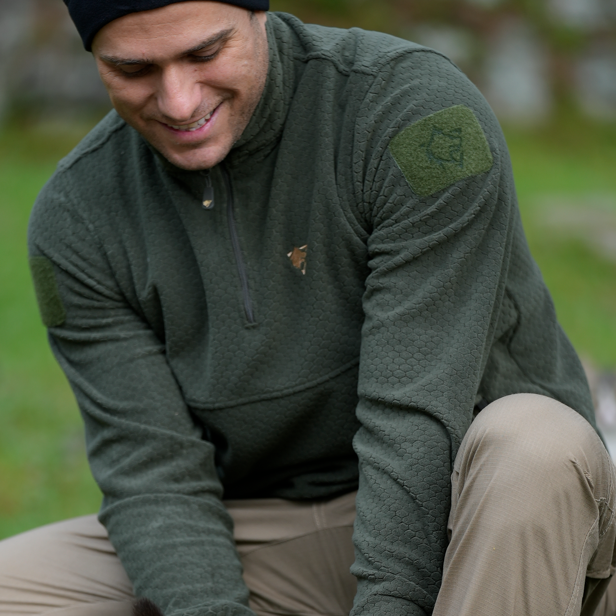 Wolftrap Tactical Yalaz Balıkçı Yaka Haki Taktik Polar Kazak | Wolftrap Taktik Polar Sweatshirt | Taktik Polar
