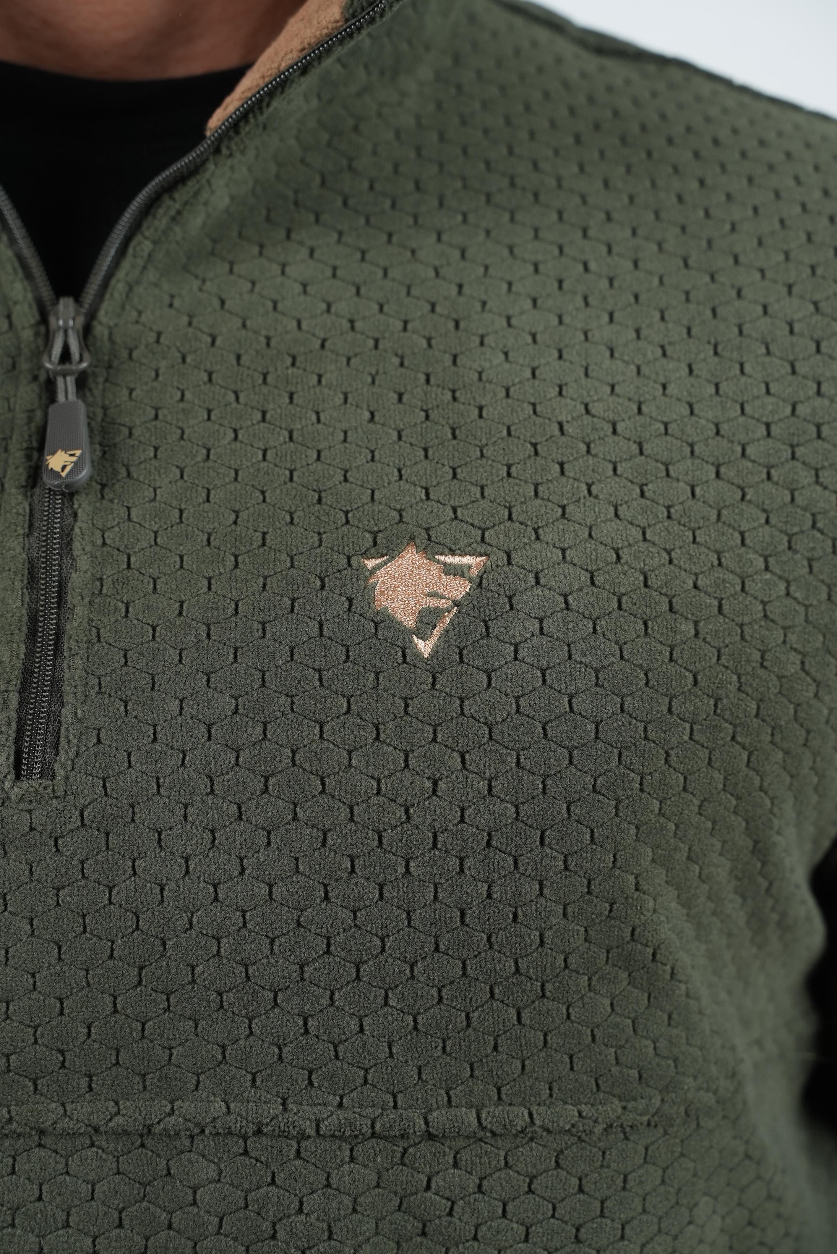 Wolftrap Tactical Yalaz Balıkçı Yaka Haki Taktik Polar Kazak | Wolftrap Taktik Polar Sweatshirt | Taktik Polar