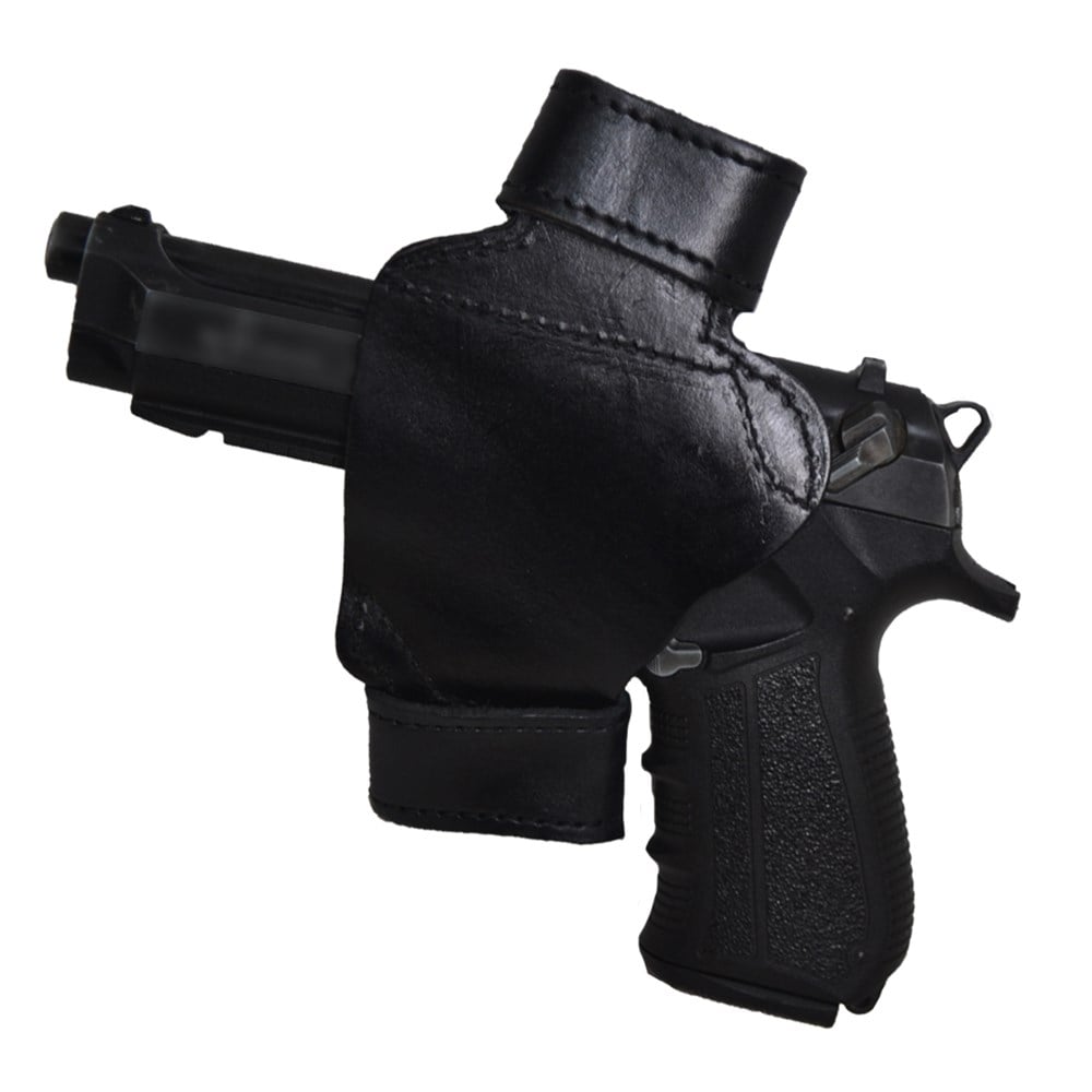 Yarım Kelebek Kemerden Çıtçıtlı Deri Silah Kılıfı