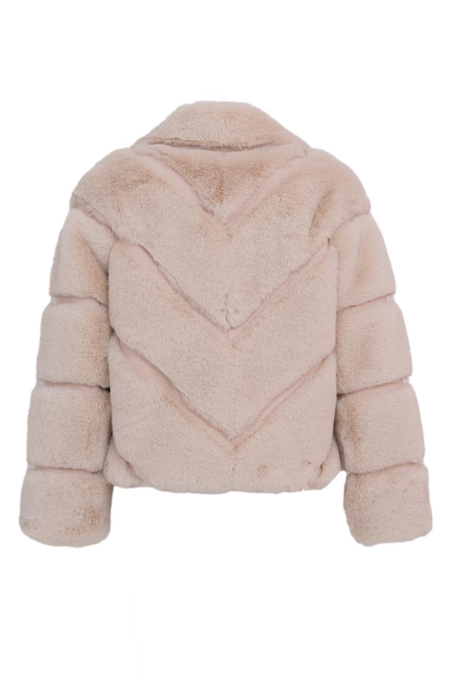 ADORA Suni Kürk Ceket - Bej