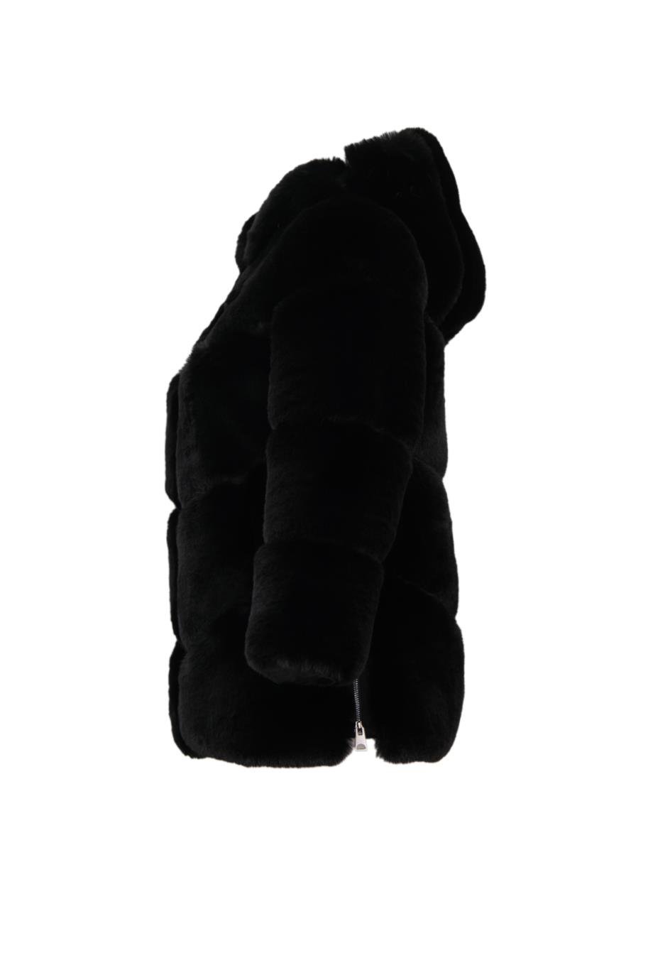 BOSSY Suni Kürk Ceket - Siyah