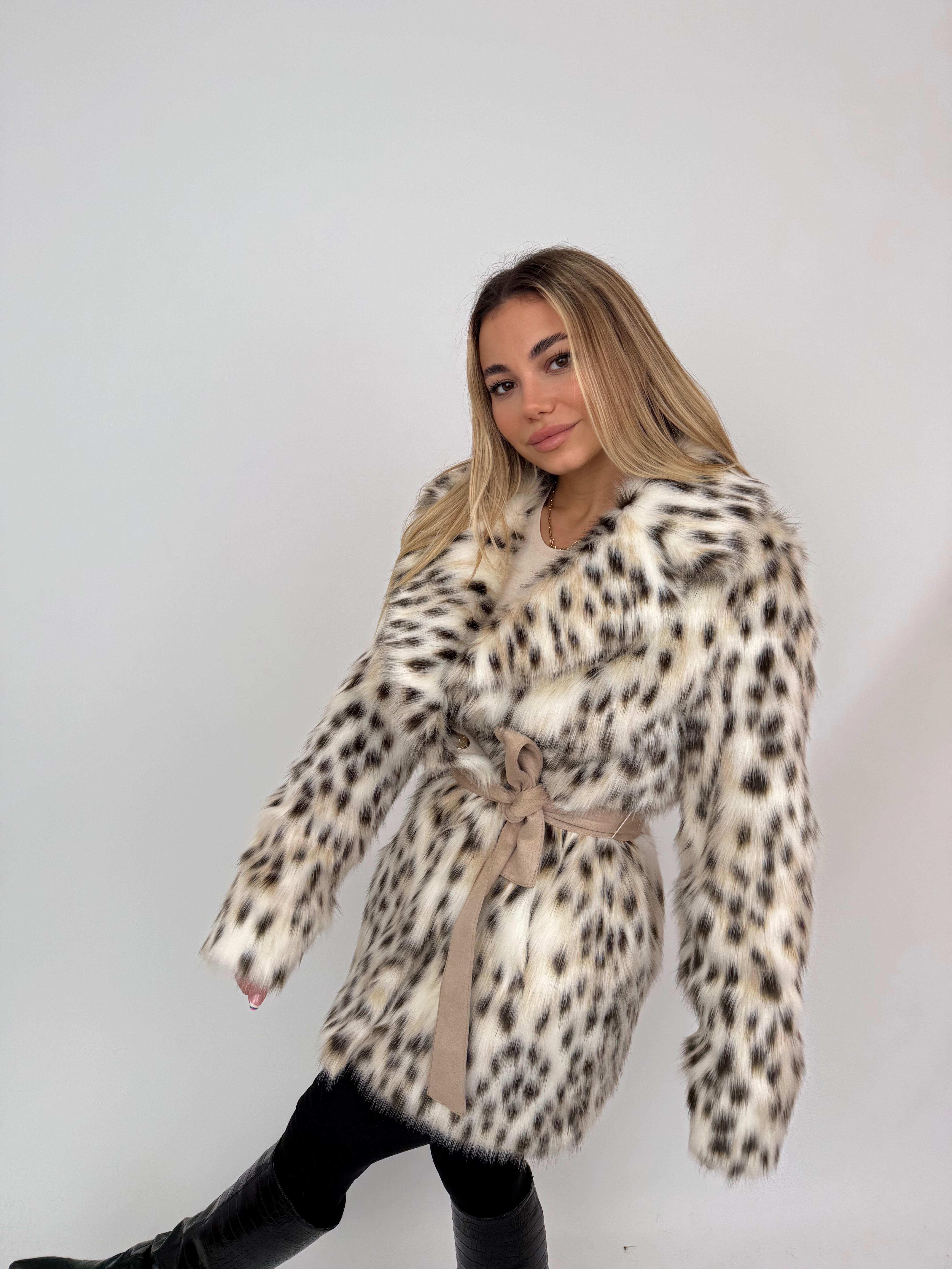 CORDELIA Suni Kürk Ceket - Vaşak