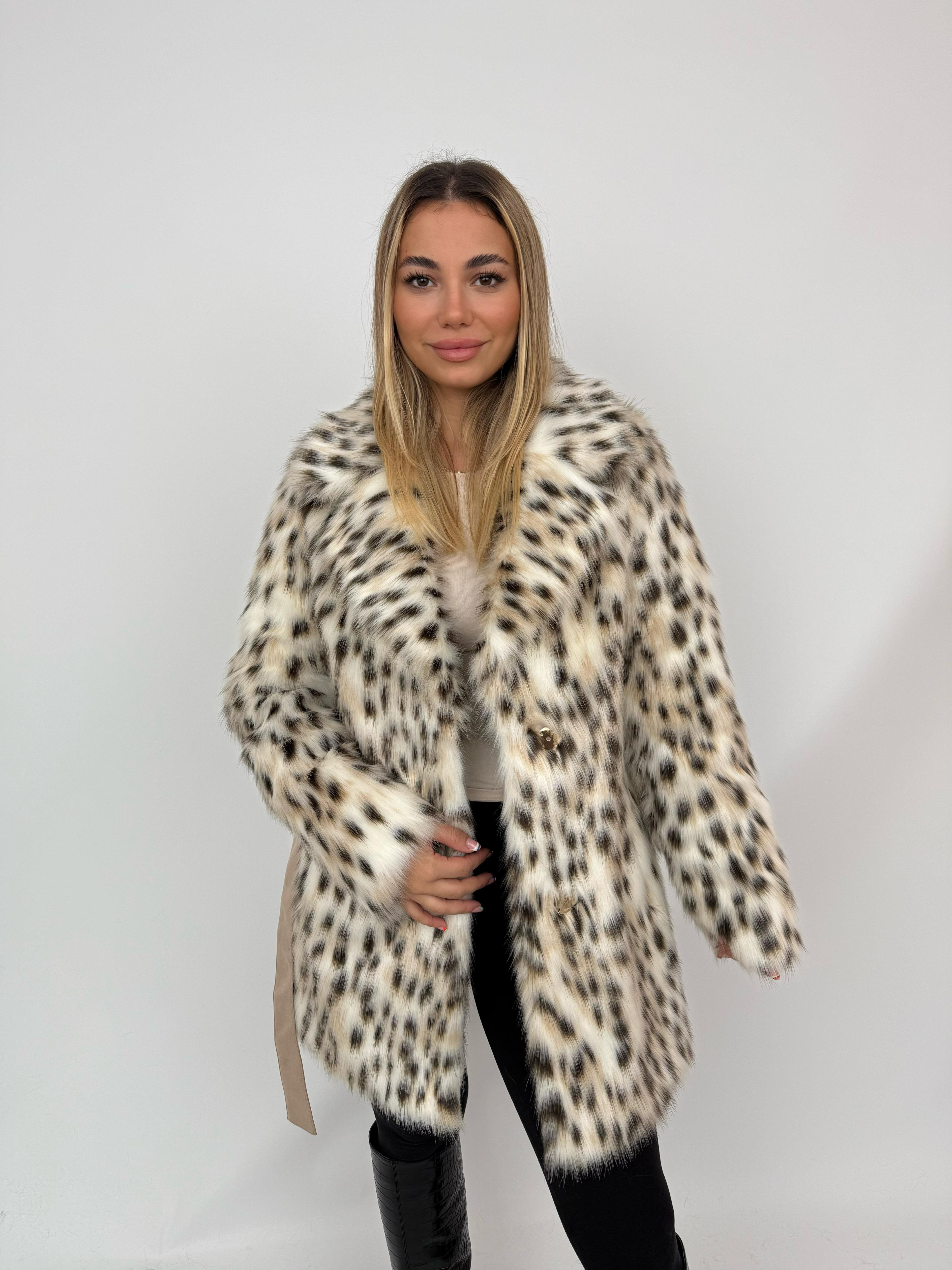 CORDELIA Suni Kürk Ceket - Vaşak