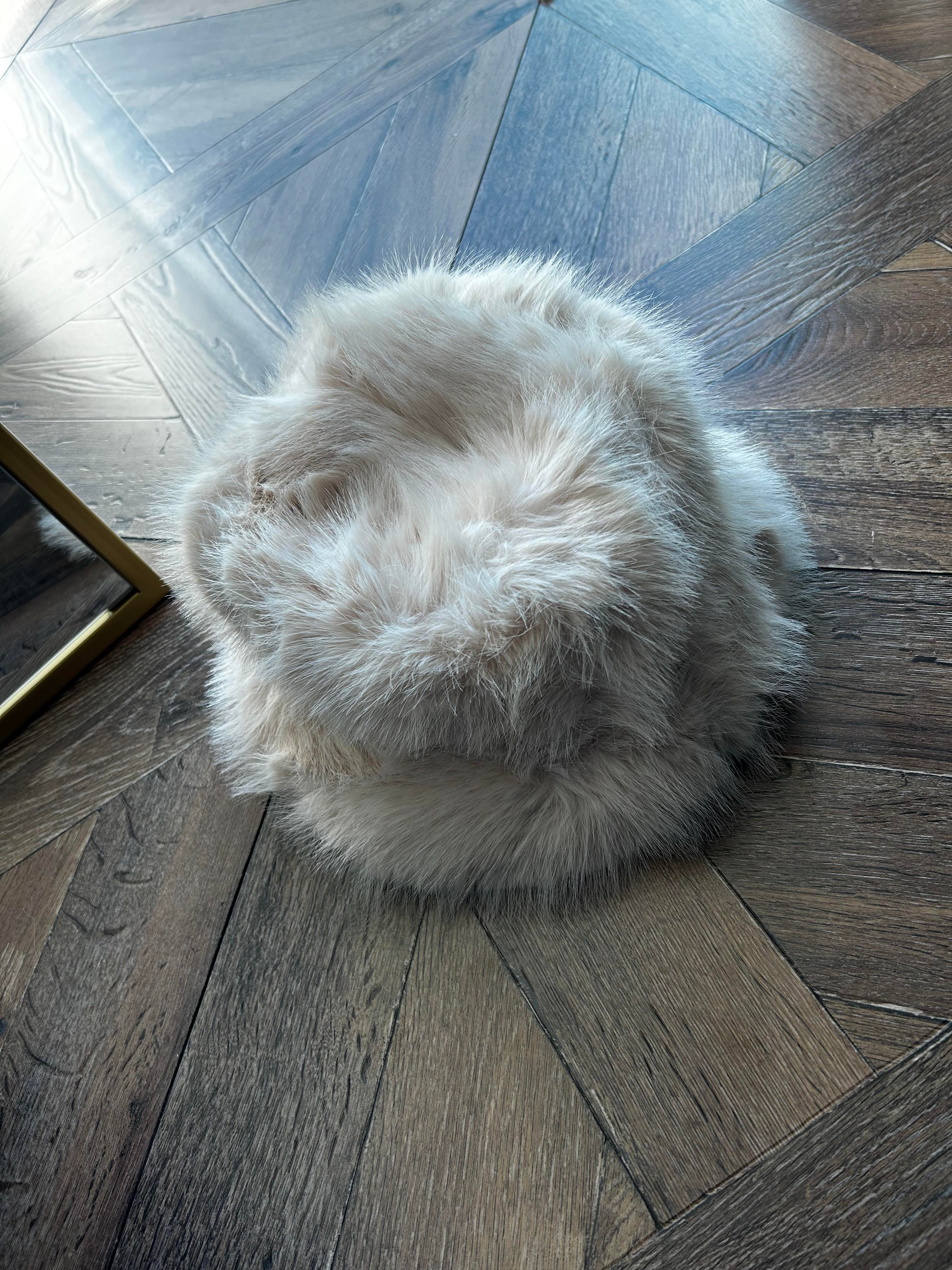 JF Peluş Bucket Şapka - Bej