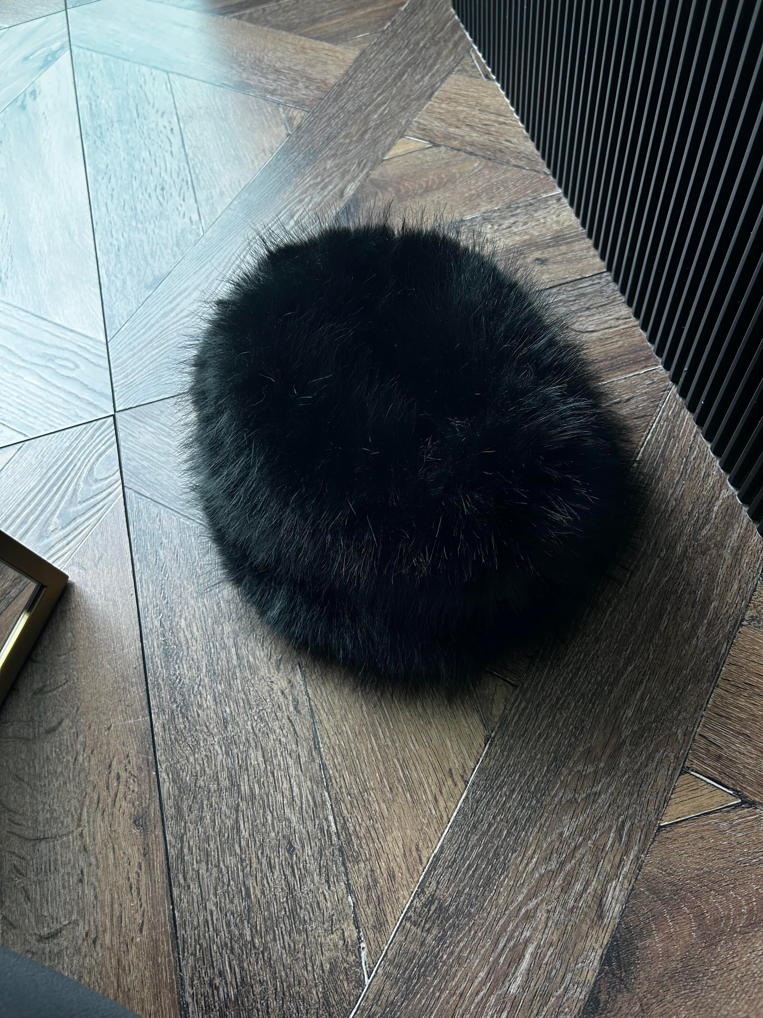 JF Peluş Bucket Şapka - Siyah