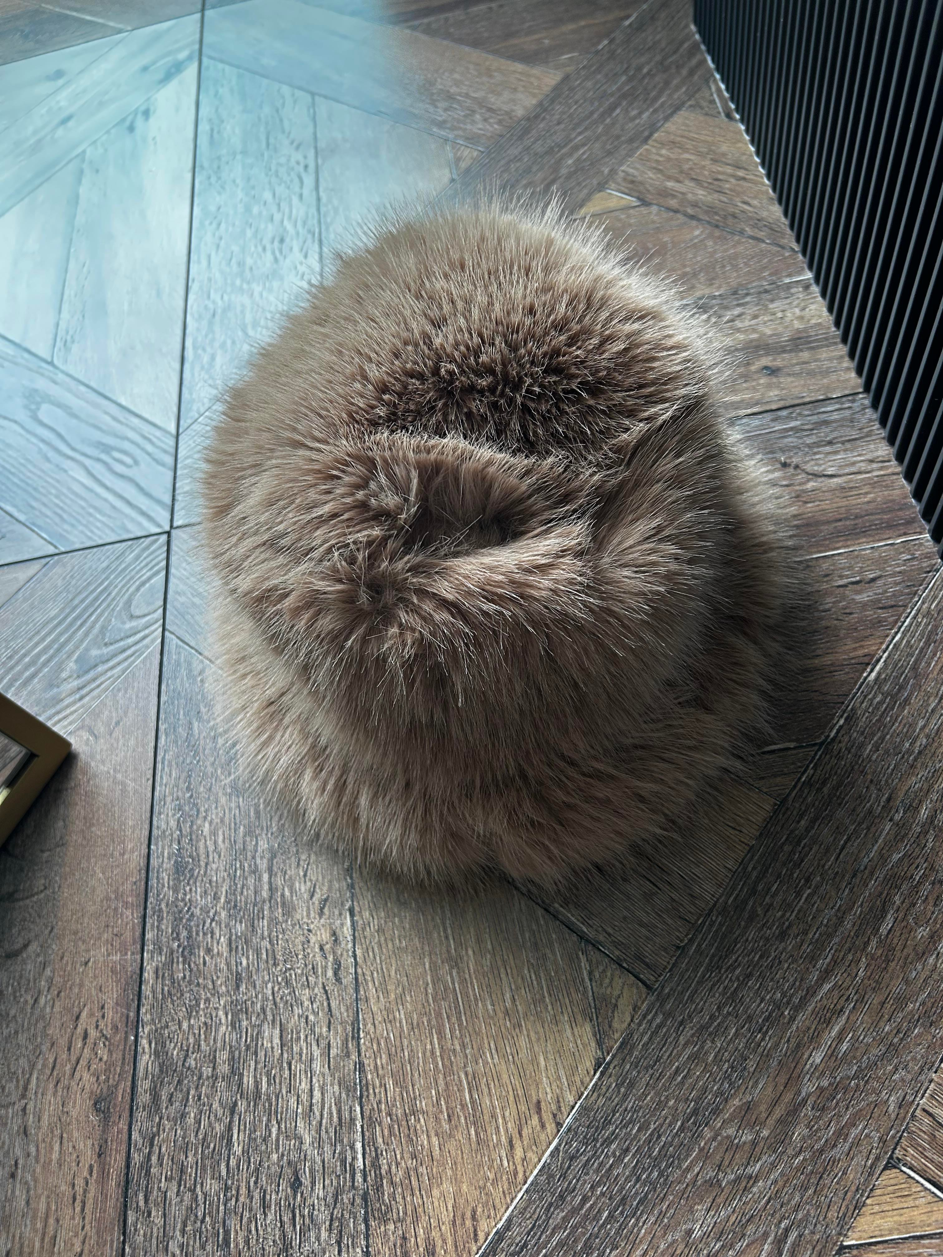 JF Peluş Bucket Şapka - Vizon