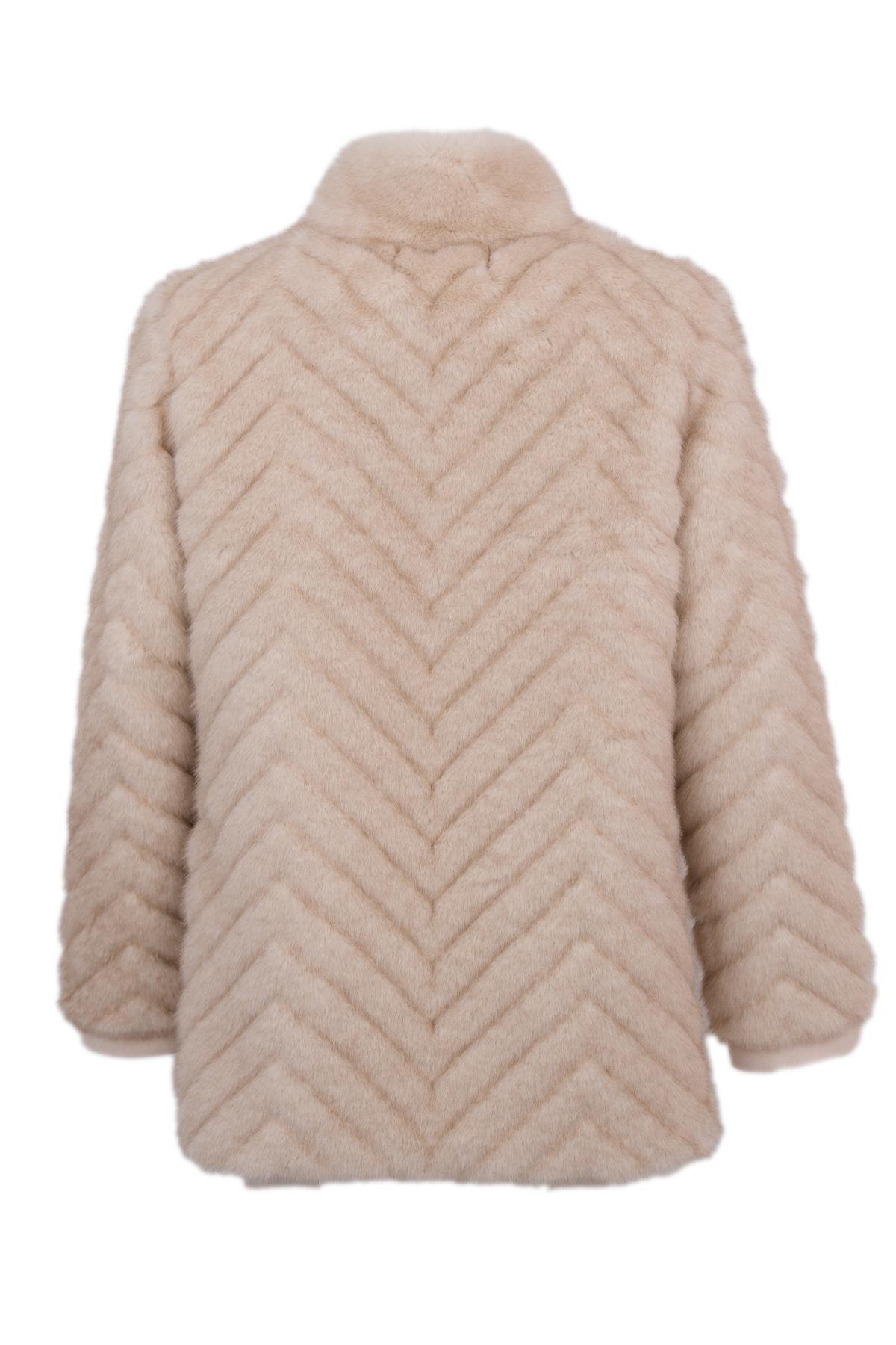 LIXUE Suni Kürk Ceket - Bej