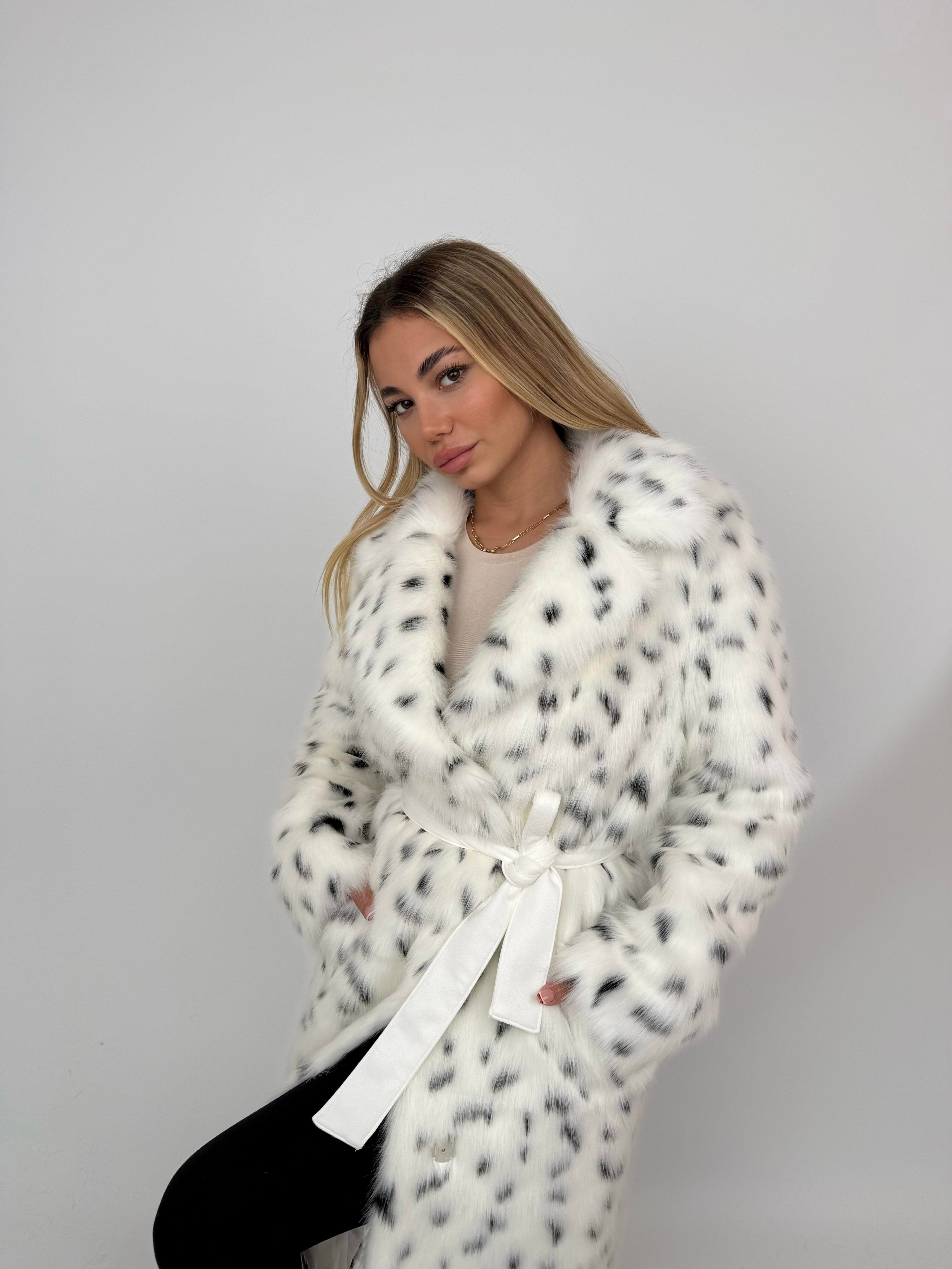 VICTORIA Suni Kürk Ceket - Leopar