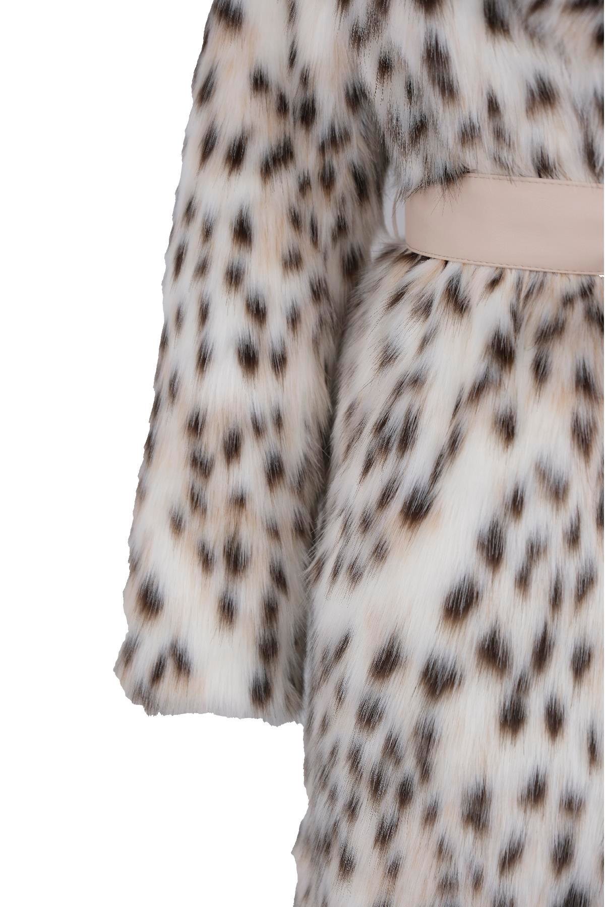 VICTORIA Suni Kürk Ceket - Vaşak