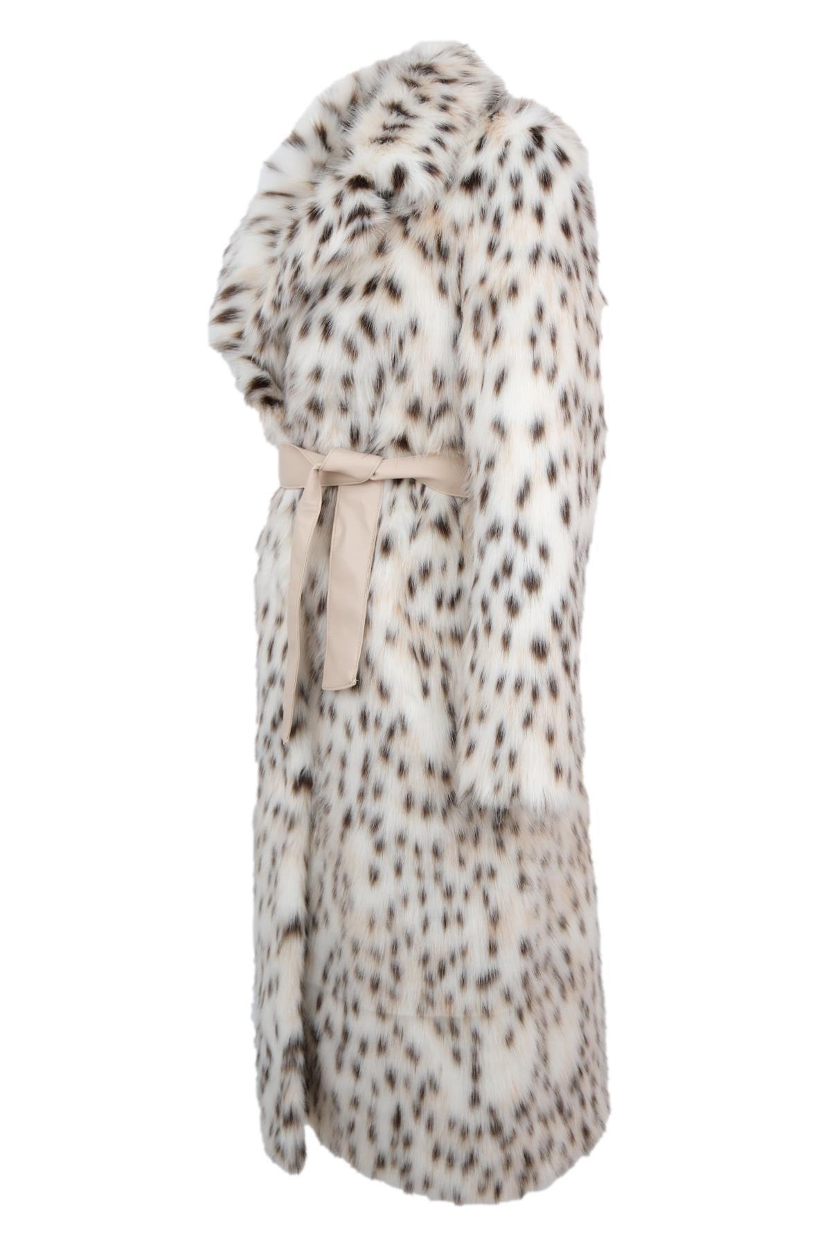 VICTORIA Suni Kürk Ceket - Vaşak