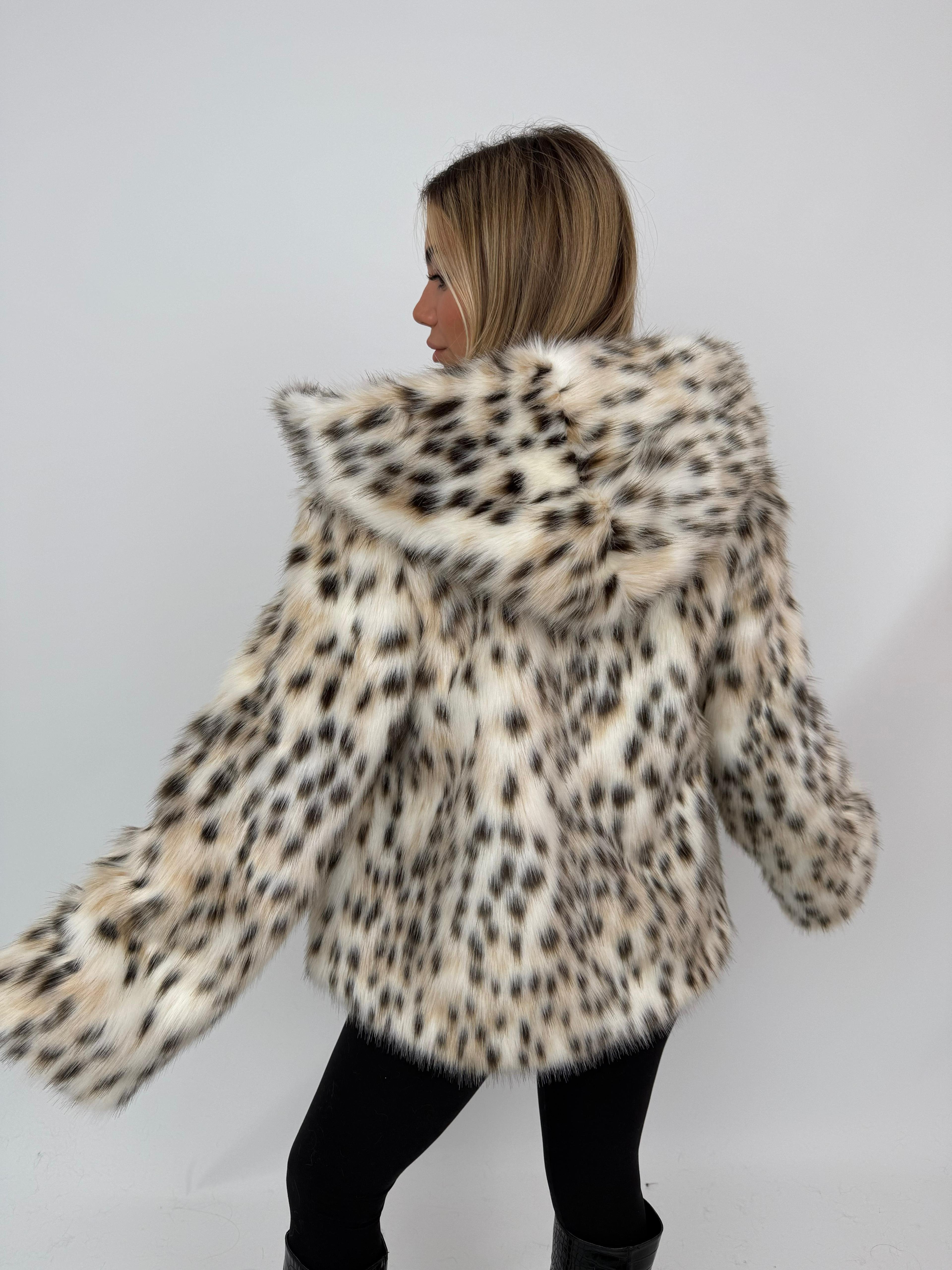 ZOEY Suni Kürk Ceket - Vaşak