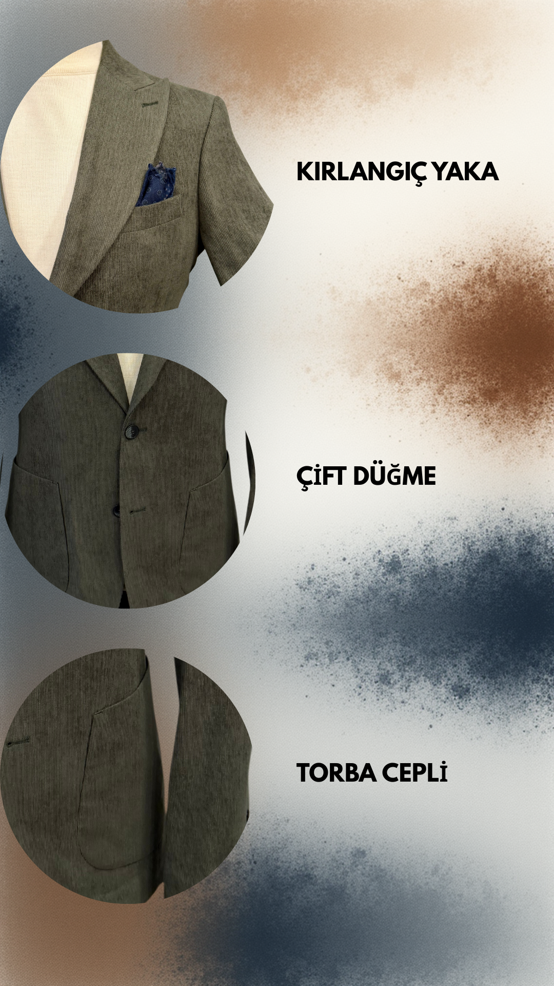 KADİFE TAKIM ELBİSE MAVİ