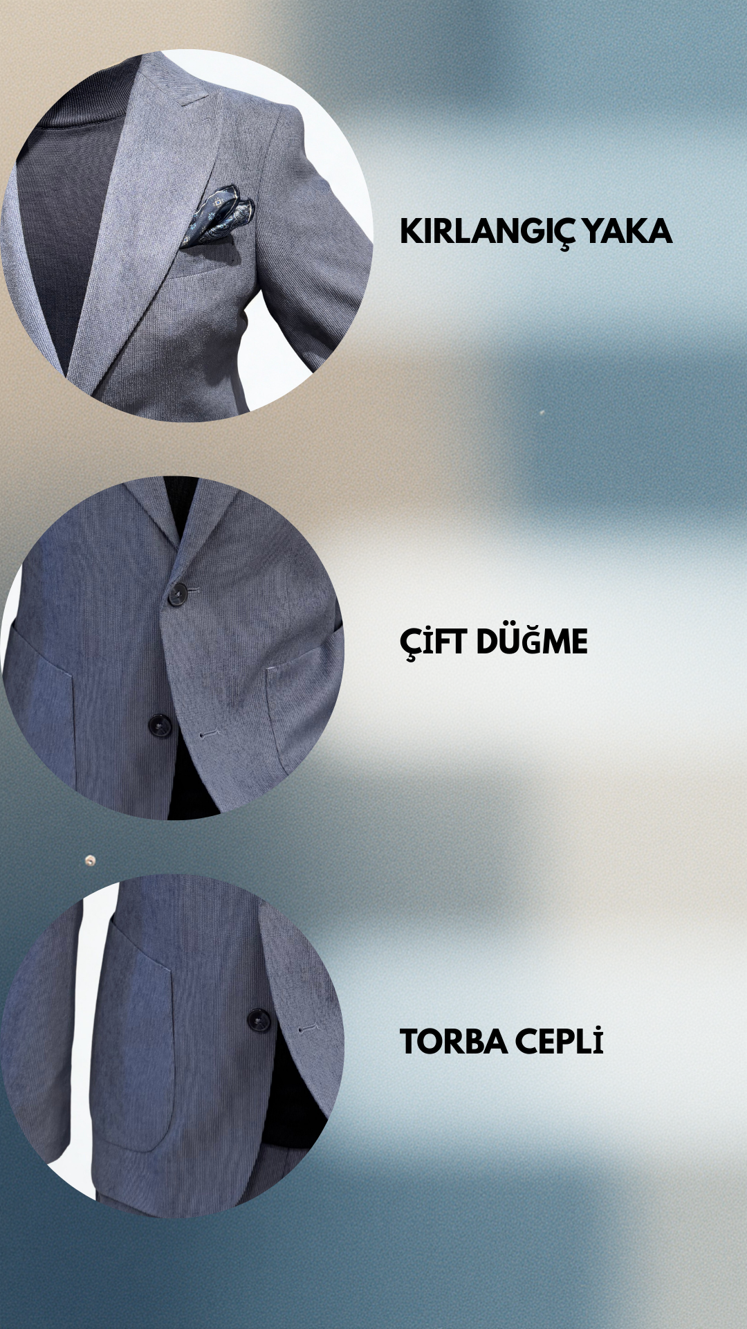 KADİFE TAKIM ELBİSE MAVİ