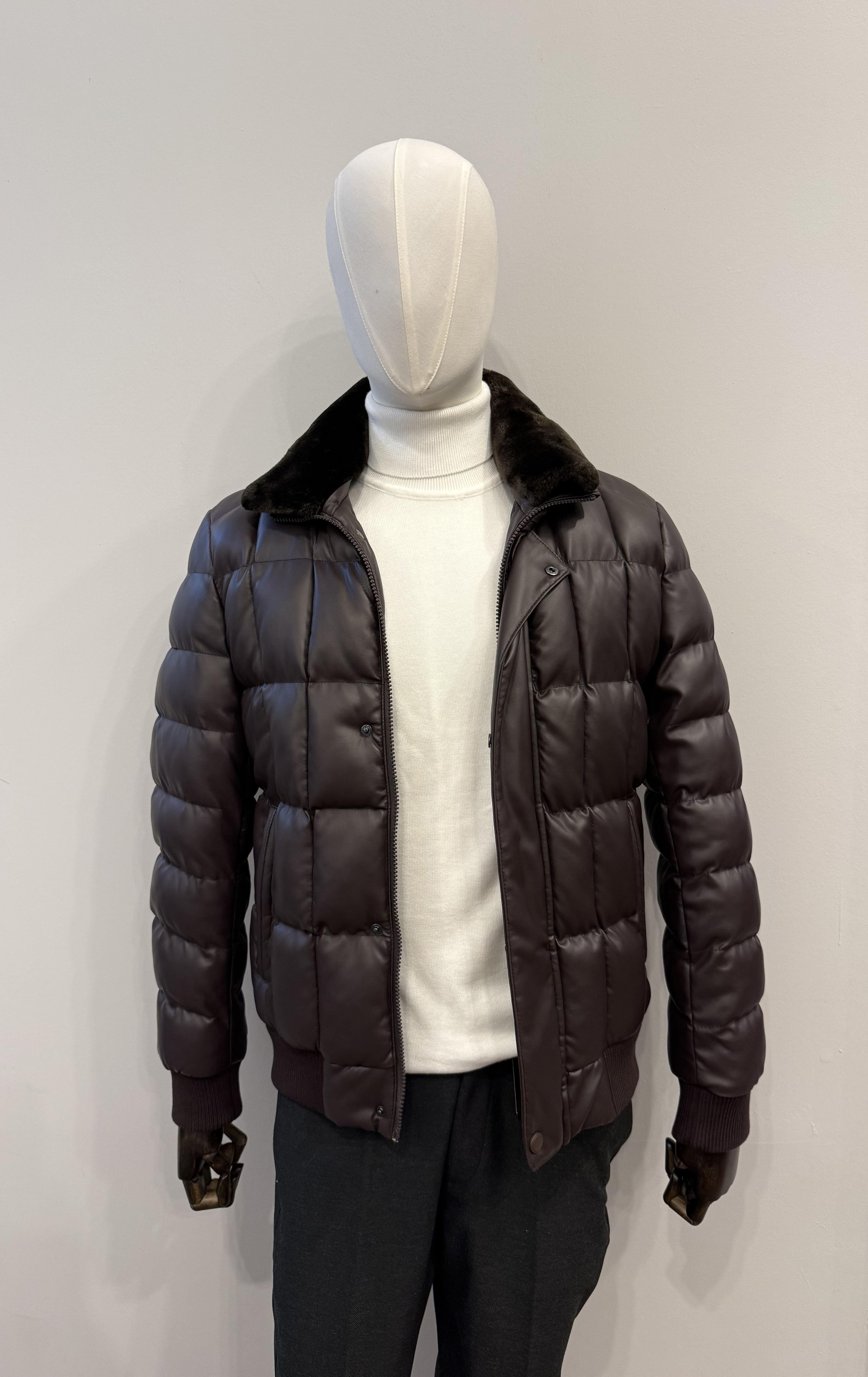 MONT YAKA KÜRKLÜ BORDO