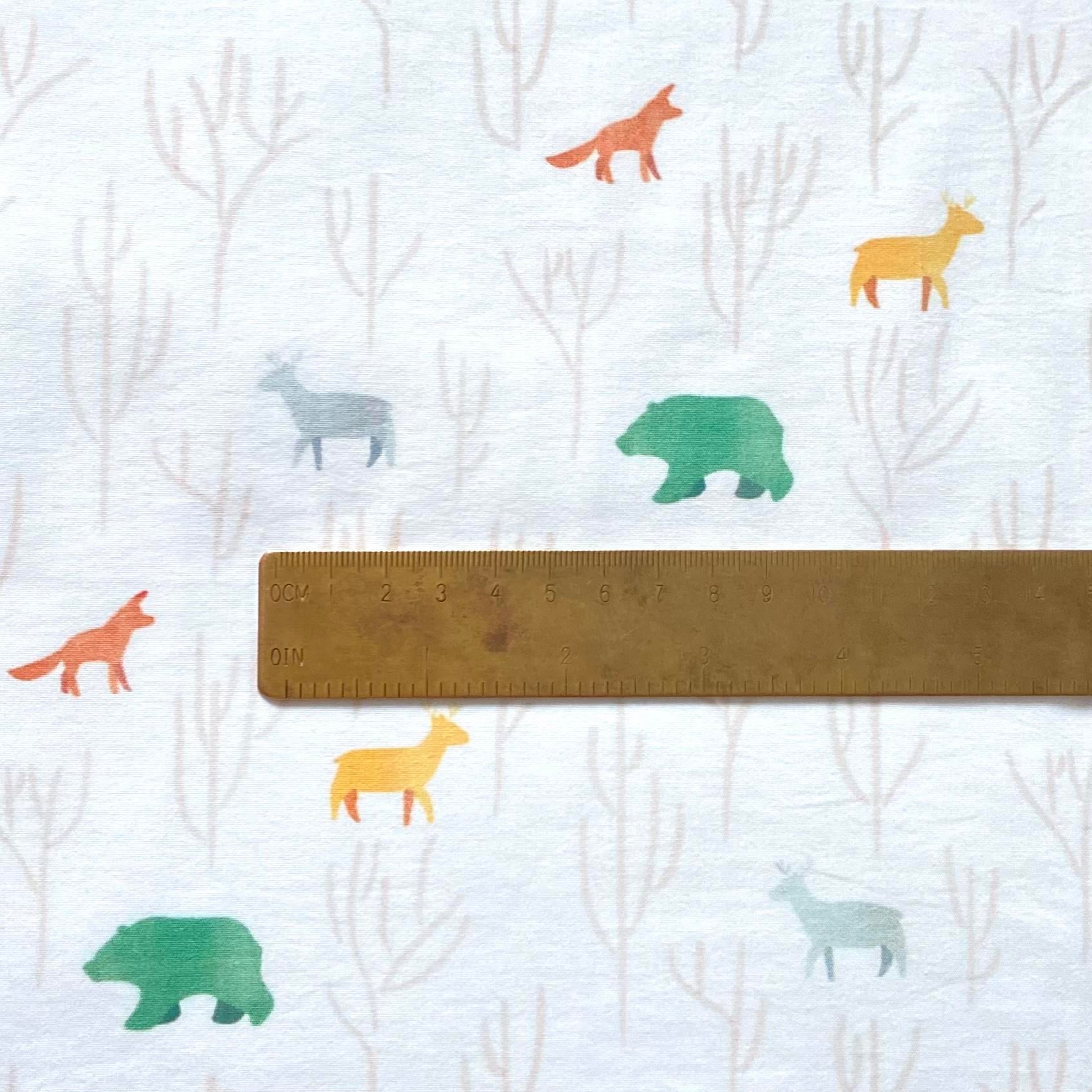 Abstract Animals Poplin Kumaş