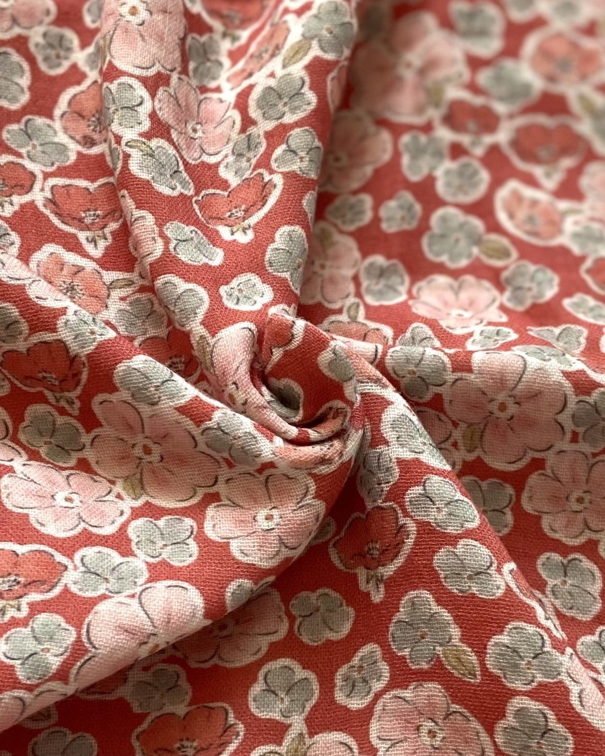 Anemone - Red Müslin Örtü