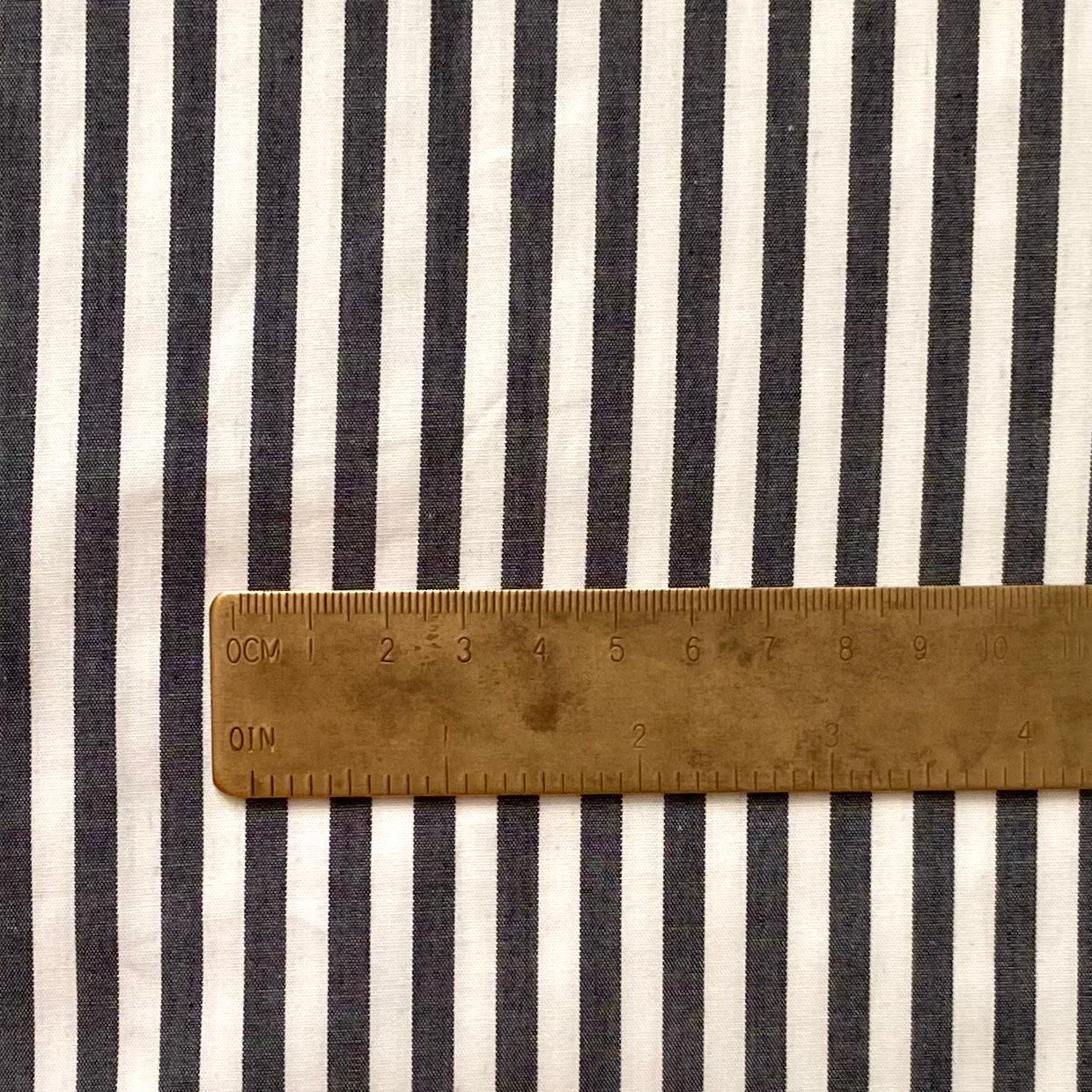Antrasit Çizgili Poplin Kumaş