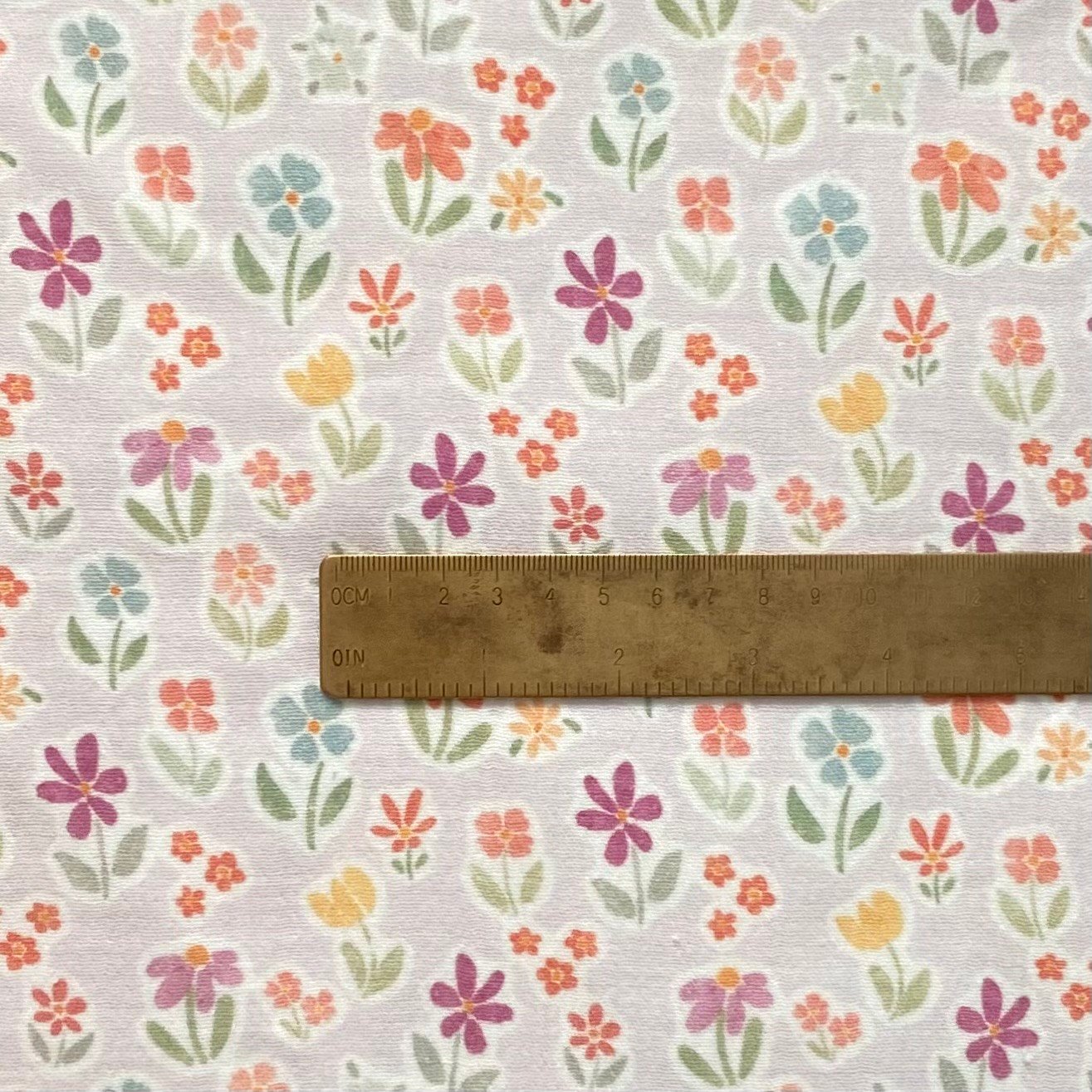 Aquarelle Flowers - Lilac Müslin Kumaş