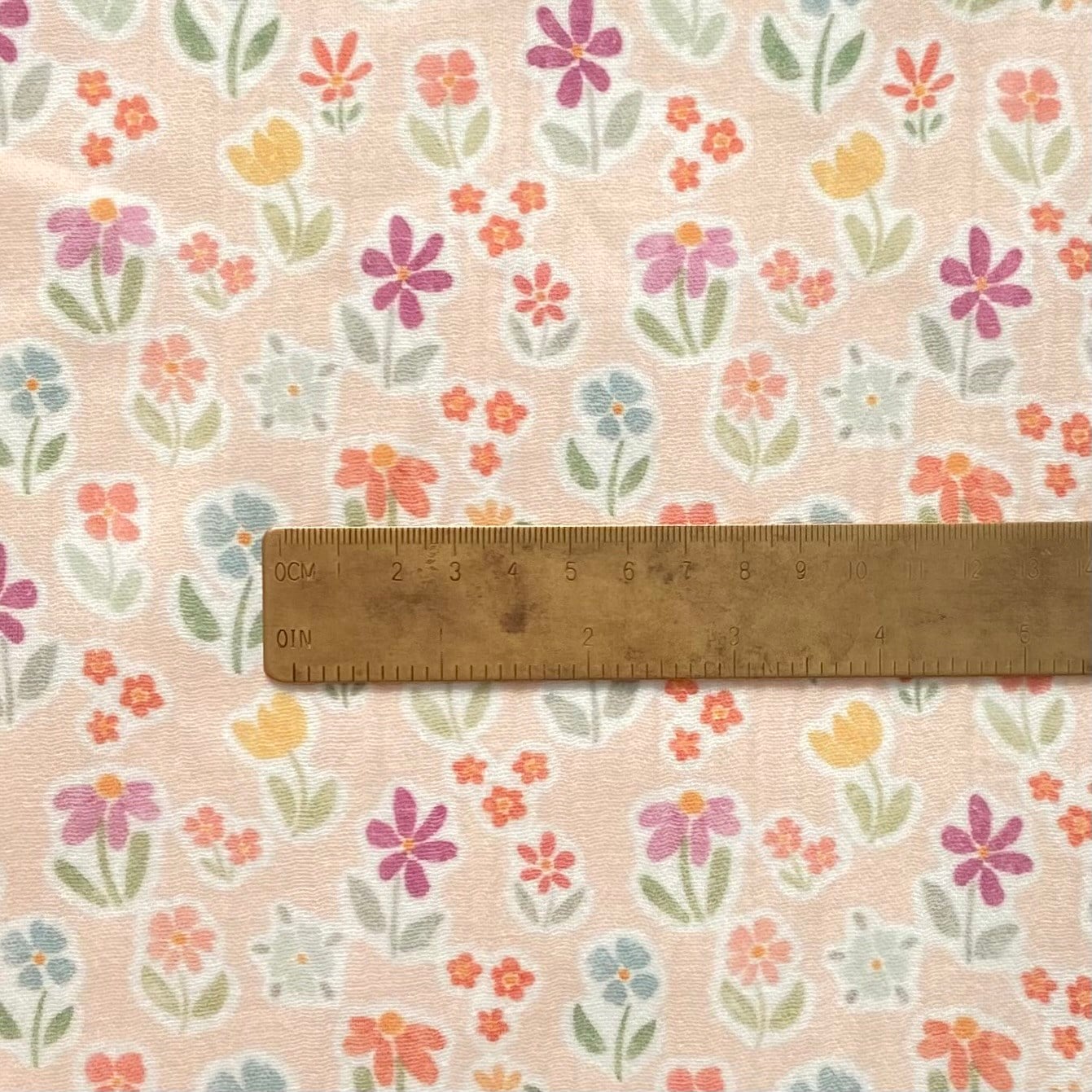 Aquarelle Flowers Müslin Kumaş